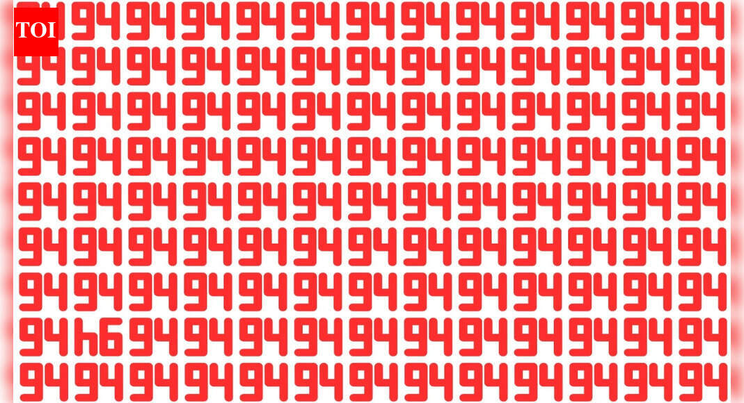 Optical illusion: Only those with the sharpest vision can spot the inverted ‘94’ in just 6 seconds