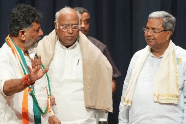 Karnataka’s Congress faces a leadership showdown as the high command prepares to decide between chief minister Siddaramaiah and Deputy CM D.K. Shivakumar. Supporters of Shivakumar are pushing for a promised power-sharing deal, while Siddaramaiah aims to complete his full term. A decision is expected imminently, with three potential outcomes on the table.  NEW DELHI: Karnataka Congress’s internal power tussle appears to be heading towards a decisive climax, with the AICC high command expected to take a final call on the leadership question as early as Saturday. Chief minister Siddaramaiah now faces a renewed challenge from deputy CM DK Shivakumar’s camp, whose supporters are camping in Delhi and seeking an audience with the party’s top leadership to press for Shivakumar as the next chief minister.The power struggle has been simmering since the government crossed its 2.5-year mark, reviving talk of a 2023 power-sharing formula that allegedly promised rotation of the top post. The ongoing debate, once confined to closed-door negotiations, is now public, vocal and intense, prompting senior leaders and MLAs to take positions as the party’s high command prepares to intervene.A crucial meeting of the Congress brass is likely to take place this weekend, with Congress chief Mallikarjun Kharge confirming: “The high command Rahul ji, Sonia ji and I will together take a decision to resolve this issue.” Delhi sources indicate that both Siddaramaiah and Shivakumar may be called in together to settle the question of succession and end the spiral of speculation that has dominated Karnataka’s politics for weeks.Saturday verdict expected: High command signals final callAccording to multiple party insiders, the AICC leadership wants the crisis settled before Parliament convenes on December 1 and before the state assembly session begins a week later. The message issued to both factions is clear: maintain discipline, avoid public statements and wait for the final decision. Priyank Kharge’s discreet visit to Delhi and the instruction asking MLAs lodged in the capital to return suggest that the window for bargaining is narrowing.While both sides have publicly maintained they will accept whatever the high command decides, the political undercurrent remains charged. Back-channel meetings, including a late-night huddle between Shivakumar and minister Satish Jarkiholi, have added fuel to speculation of an impending power shift.In Bengaluru, skirmishes for influence and cabinet positioning continue. But the high command appears firm that internal sabre-rattling must stop as the leadership decision nears.Shivakumar camp steps up the pitch: ‘Deal must be honoured’Shivakumar’s supporters argue the leadership change is overdue as per the “understanding” reached when the Congress returned to power with 140 seats in the 2023 assembly elections. Several MLAs backing Shivakumar have travelled to Delhi, and ministers in his camp believe the promise of rotational leadership cannot be abandoned halfway.One of Shivakumar’s aides insisted after the Jarkiholi meeting that the deputy CM only sought support to ensure the “unwritten pact” is honoured. Shivakumar, while refusing to openly confirm the deal, has not denied it either.On questions about a transition, he said: “There are no personal issues here. The party decides everything. The CM post or high office is unimportant. What is important is working together with everyone and bringing the party back to the helm.”At another interaction, he reiterated confidence in the party’s decision-making framework: “My party is there to take care of my interests.” He added, “Whatever discussions happened over the power-sharing, it happened within four walls. I will not discuss that in public.”For Shivakumar loyalists, their leader’s organisational strength and perceived role in delivering the 2023 victory give him a rightful claim. But they emphasise that the final word rests with the top leadership.I will be chief minister for a full five-year term.SiddaramaiahSiddaramaiah remains firm that he intends to complete the full five-year term, rejecting speculation that he might willingly vacate the chair midway. Speaking in Delhi, he said, “I will be chief minister for a full five-year term.” The CM has also urged the high command to bring closure to what he described as unnecessary speculation and recurrent political noise.Sidda has repeatedly stated that legislators are free to express opinions, but decision-making authority rests with the high command. “Let them (legislators) go, MLAs have freedom. Let’s see what opinion they give. Ultimately, the high command has to make the decision. We will abide by what the high command says.”On cabinet reshuffle demands, emerging simultaneously, he remained non-committal: “It will happen when the high command says.”For Siddaramaiah’s supporters, any hurried transition risks destabilising governance, diluting the AHINDA social coalition, and weakening Congress ahead of the 2028 election cycle.Jarkiholi in spotlight as key power brokerThe political theatre intensified when deputy CM Shivakumar held a quiet midnight meeting with Satish Jarkiholi, a minister believed to be closer to Siddaramaiah. The meeting, which ran past midnight, raised eyebrows as both camps claimed leadership influence in Belagavi. Shivakumar framed the interaction as coordination work, saying, “I am the party president, Satish is the working president. Besides, we are close friends. Our relationship is good and we have worked together.”Jarkiholi responded in a similar tone, emphasising neutrality: “There is nothing wrong in making such claims… but who will finally decide? That happens in Delhi. All that we can do is just make a claim.”He later confirmed plans to meet party president Mallikarjun Kharge personally, stating that Siddaramaiah too wished for a swift resolution to the leadership question.Warnings issued: Voices from the backbenchThe argument for rotation is not restricted to ministers. MLAs too have taken public positions in favour of Shivakumar. Kunigal MLA HD Ranganath said, “For me, my political Guru is DK Shivakumar… Every leader today says that Congress got 140 seats due to his efforts.”Adding further, he said, “It is obvious to expect that the high command should decide keeping in view the wishes of Congress workers, cadres and the voters of Karnataka.”But the leadership has made it clear that public commentary carries consequences. Several MLAs have already received warnings and show-cause notices for airing internal demands openly. Party strategist Randeep Singh Surjewala earlier signalled continuity, saying there would be no leadership change, and on July 11 Siddaramaiah had already asserted a full-term commitment.With statements multiplying, the high command faces a delicate balance — pacify MLAs, protect government stability, and neither alienate Siddaramaiah nor Shivakumar.Vokkaliga seer backs Shivakumar, says community expected him as CMMeanwhile, external pressure on the Congress leadership has grown with Adichunchanagiri Mutt seer Nirmalanandanatha Swami publicly stating that the Vokkaliga community had stood behind the party in the 2023 election with the expectation that DK Shivakumar would be made chief minister. Speaking to the media at Kundur Mutt in Channarayapatna taluk on Wednesday, the seer said, “However, he missed the chance in the changed scenario.”Reiterating his support for Shivakumar’s long-pending claim, Nirmalanandanatha Swami stated that the Congress must factor in both his contribution and the aspirations of the community when deciding on the leadership question. Mr. Shivakumar has worked for the party. He should get a chance. The Congress should take a decision keeping the interest of the State and considering Mr. Shivakumar’s struggle.Nirmalanandanatha SwamiBJP escalates attack: asks Siddaramaiah to resign or call fresh electionThe opposition BJP has seized on the Congress leadership crisis to mount fresh political pressure, arguing that governance has stalled as Chief Minister Siddaramaiah and his deputy DK Shivakumar remain locked in a power struggle. In a statement issued on Wednesday, BJP state president BY Vijayendra said the government must either bring clarity to the chief ministership or step aside and seek a fresh mandate.”Let them postpone the session or if they are unable to handle the situation, resign and declare the election,” he told reporters in Bengaluru.The BJP accused the Congress of neglecting critical issues, particularly farmers who have been protesting for nearly a month over compensation demands. Vijayendra stated, “When farmers are in distress and are seeking answer and compensation from the state government, they (Congress) should come to Belagavi with proper compensation package for the farmers.”He further claimed that ministers and MLAs have spent more time in New Delhi than in Karnataka over the past month, stating, “There is internal fighting going on within the ruling Congress government and it is no secret that for the past one month cabinet ministers and MLAs are more in New Delhi rather than Karnataka.”Mocking the leadership, the BJP suggested the upcoming legislature session be shifted to Delhi, with Vijayendra remarking, “I think it is appropriate for the CM to decide to hold the legislative session in Delhi rather than Belagavi since the entire cabinet is camping in Delhi.”While asserting that BJP is not interested in who stays or goes, Vijayendra said the party is worried about governance and public welfare. “We are not bothered whether Siddaramaiah will continue or will be replaced. BJP’s only concern is the condition of the state. Farmers are on strike for the past one month. Government should resolve this issue,” he said.What happens next — three likely scenariosWith the decision window narrowing, Congress leadership now has three realistic options:Status quo, Siddaramaiah stays full-termThis route maintains continuity, protects AHINDA influence, and sends a signal of stability. A cabinet reshuffle may be sanctioned later as compensation to placate those backing Shivakumar.Mid-term power rotation naming Shivakumar the chief ministerBackers of DKS see this as honouring commitment and preventing factional drift. But replacing a sitting CM at the midpoint could cause internal rupture if not managed delicately.Hybrid compromise — phased transition, date announced publiclyA future-dated swap could satisfy both camps temporarily, provided the timeline is seen as credible and binding. It is the most politically pragmatic formula, but only works if both factions stand down simultaneously.All eyes on DelhiAs the Congress top command prepares to make the call, Karnataka waits for clarity after months of circular speculation. The outcome will not just decide who leads, but how Congress governs, fights the 2028 election and retains its strongest southern bastion.The answer to Karnataka’s political puzzle now rests with three people — Sonia Gandhi, Rahul Gandhi and Mallikarjun Kharge.About the AuthorTOI News DeskThe TOI News Desk comprises a dedicated and tireless team of journalists who operate around the clock to deliver the most current and comprehensive news and updates to the readers of The Times of India worldwide. With an unwavering commitment to excellence in journalism, our team is at the forefront of gathering, verifying, and presenting breaking news, in-depth analysis, and insightful reports on a wide range of topics. The TOI News Desk is your trusted source for staying informed and connected to the ever-evolving global landscape, ensuring that our readers are equipped with the latest developments that matter most.”Read MoreEnd of ArticleFollow Us On Social MediaVideosPM Modi Announces Major Move Allowing Private Players Into Nuclear Sector To Spur Advanced ReactorsExplained: Why Vikram-I Could Transform India’s Satellite Launch Market And Global Space Leadership‘Pak, Bangladesh, US…’: BJP Alleges Congress Using Foreign ‘X’ Accounts to Set India’s NarrativePakistan’s Adiala Jail Issues Statement On Imran Khan’s Health Amid Viral Death RumoursThe Indrajaal Ranger: India Unveils AI-Enabled Anti-Drone Patrol Vehicle In HyderabadBrahMos Diplomacy Peaks As Rajnath Singh Deepens India-Indonesia Defence Ties In Indo-Pacific ShiftOperation Sindoor Showed India’s Strength, Discipline And Deterrence To The World: President Murmu’Years Of Reforms & Readiness Translated Into Decisive Outcomes In Op Sindoor’: Army Chief DwivediPM Modi Predicts India’s Global Dominance In Satellite Launches As Skyroot Unveils Vikram-I RocketBJP Slams Pakistan Over Ram Temple Remarks, Says Lecturing India Mirrors Osama-Like Hypocrisy123Photostories10 unique seven-letter baby names loved by new parentsHow to make South Indian-Style Beetroot Poha for BreakfastSigns that Shani is Upset With You10 affordable date ideas that help you bond without spending much5 places in the world you can’t set foot in — and whyInside the glamorous world of Manish Malhotra’s Bandra bungalowBaby names that are banned in the USBruce Lee’s birthday: Ten fun facts you didn’t know about the Little DragonStranger Things kids growing up; Find out their real ages in 2025!Decoding Keerthy Suresh’s best rush-hour fashion looks for ‘Revolver Rita’ promotions | See pics123Hot PicksDelhi AQI TodayNew Labour CodeWorld NewsGold rate todaySilver rate todayPublic Holidays NovemberBank Holidays NovemberTop TrendingDeion SandersAyesha CurryTaylor SwiftMarqury CollinsStefon DiggsSaudi Prince Mohammed Bin SalmanCharlie McAvoyWPL Auction Who Got WhomSteveWillDoIt ControversyCandace Owens