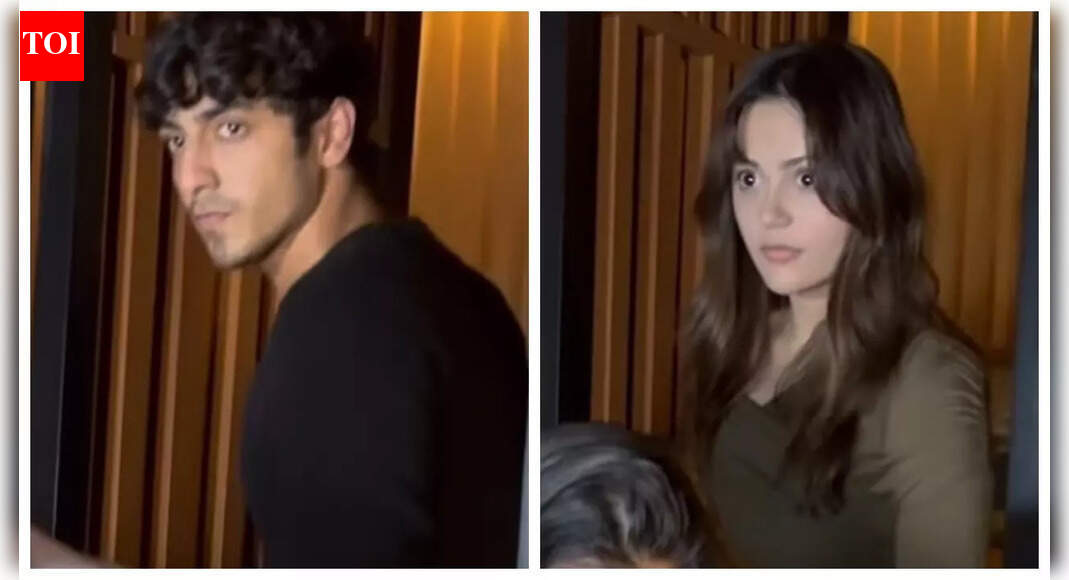Ahaan Panday and Aneet Padda grab dinner together after DENYING dating buzz – WATCH