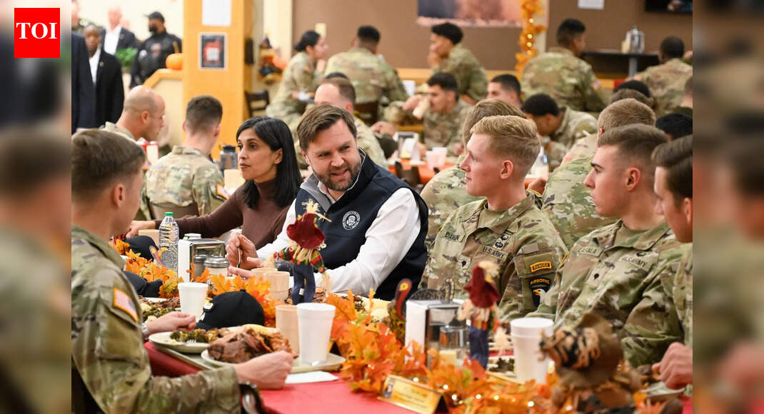 ‘Turkey doesn’t actually taste that good’: How JD Vance celebrated Thanksgiving — watch
