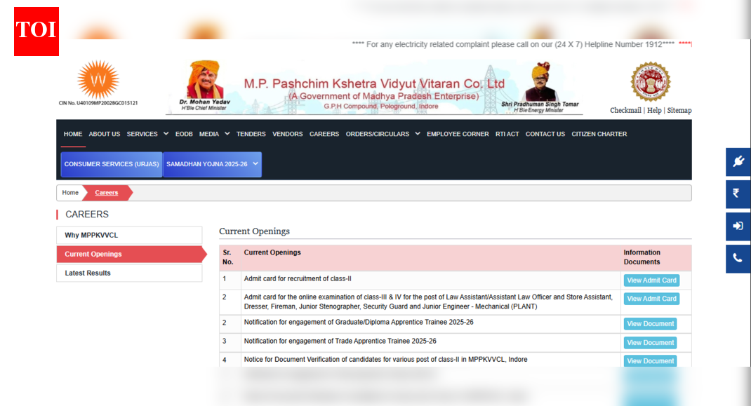 MPPKVVCL recruitment 2025: Short notification released for 4,009 vacancies; registration begins on this date