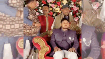 VIP crash: Stage crashes as BJP netas crowd around bride and groom at UP wedding; watch viral video