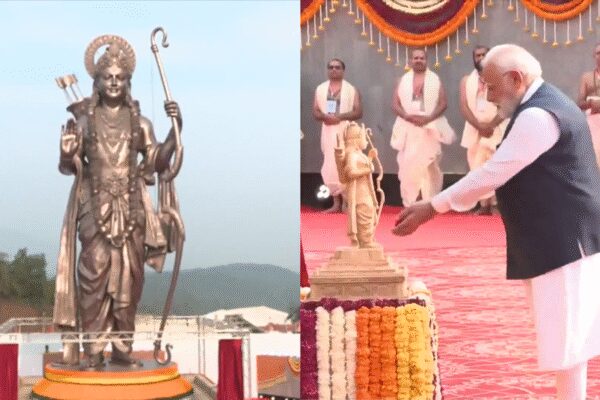 Prime Minister Narendra Modi unveiled a 77-foot bronze statue of Lord Ram in Goa during the 550th-year celebrations of Shree Samsthan Gokarn Partagali Jeevottam Math. Earlier, he visited Udupi, Karnataka, offering prayers at Sri Krishna Matha and participating in a mass recitation of the Srimad Bhagavad Gita.  NEW DELHI: Prime Minister Narendra Modi on Friday unveiled a 77-foot bronze statue of Lord Ram at Shree Samsthan Gokarn Partagali Jeevottam Math in Goa during the ‘Sardha Panchashatamanotsava’, marking the 550th year of the Math. He also inaugurated the Ramayana Theme Park Garden developed on the premises, released a special postal stamp and a commemorative coin, and addressed the gathering.Earlier in the day, the Prime Minister visited Udupi in Karnataka where he offered prayers at Sri Krishna Matha and joined the Laksha Kantha Gita Parayana, a mass recitation of the Srimad Bhagavad Gita by around 100,000 participants including students, monks and scholars.He also inaugurated the Suvarna Teertha Mantapa and dedicated the Kanaka Kavacha for the Kanakana Kindi, a window revered as the site where saint Kanakadasa is believed to have had darshan of Bhagwan Krishna.Sri Krishna Matha, established over 800 years ago by Sri Madhvacharya, is one of the central institutions of the Dvaita Vedanta tradition. Later, PM Modi travelled to Goa where he participated in the 550th-year celebrations of Shree Samsthan Gokarn Partagali Jeevottam Math, considered the first Gowd Saraswat Brahmin Vaishnava Math, founded in the 13th century and rooted in the Dvaita order.About the AuthorTOI News DeskThe TOI News Desk comprises a dedicated and tireless team of journalists who operate around the clock to deliver the most current and comprehensive news and updates to the readers of The Times of India worldwide. With an unwavering commitment to excellence in journalism, our team is at the forefront of gathering, verifying, and presenting breaking news, in-depth analysis, and insightful reports on a wide range of topics. The TOI News Desk is your trusted source for staying informed and connected to the ever-evolving global landscape, ensuring that our readers are equipped with the latest developments that matter most.”Read MoreEnd of ArticleFollow Us On Social MediaVideosGoldy Dhillon Gang Member Arrested In Delhi For Kapil Sharma’s Kap’s Cafe Shootings Across CanadaIndia Sends A Strong Warning: Rajnath Singh Says Sovereignty And Security Will Never Be NegotiableCongress, BJP Face Off Over Kumar Ketkar’s Controversial Remark CIA, Mossad Helped Modi Win in 2014Tejas Is The Safest, Says HAL Chief, Rejecting All Concerns After Dramatic Dubai Air Show AccidentPakistan Army General Warns Of Hybrid-To-Full War As Pakistan Reshapes Military Power Under MunirPakistan Erupts As Imran Khan’s Son Claims ‘No Proof Of Life’ Amid CM Afridi’s Jail-Side Protest’Darkest Times’: Imran Khan’s Sister Calls Out Pakistan Govt, Compares Asim Munir To Adolf HitlerIndia Must Prepare For Violent Future As CDS Chauhan Says Even One Failure Could Prove CatastrophicIndia Is a Key Ally, Cyprus Assures Strong Push to Finalise India–EU FTA TalksImran Khan Health Rumour: PTI Holds Sit In Outside Adiala Jail, KP CM Sohail Afridi Stages Protest123Photostories‘Tere Ishq Mei’ promotions: Turn up the sass this shaadi season with Kriti Sanon’s ‘Mukti’-inspired traditional looksKonkona Sen Sharma radiates timeless grace and powerful screen presenceBest fruit for liver health? This everyday fruit on an empty stomach can work wondersChennai’s New Mega Curve Over Kathipara Set to Redefine Metro Ride on Phase II CorridorMercury: Exploring the Solar System’s innermost planet; 7 fascinating facts!Bengaluru’s New AC Buses on NICE Road May Outrun Namma Metro on E-City–Madavara Stretch5 things not to do when buying clothes for your kidsIn Pics | Noida Airport Set for December 15 InaugurationAre you taking your supplements wrong? Common supplement mistakes that everyone is making (and how to avoid them)Your soul temple: 6 powerful temples to visit in India based on personality types123Hot PicksDelhi AQI TodayNew Labour CodeWorld NewsGold rate todaySilver rate todayPublic Holidays NovemberBank Holidays NovemberTop TrendingJayden Daniels InjuryCyclone Ditwah ImpactBengaluru techieFortnite Chapter 7 LeakedAyesha CurryFuzzy ZoellerDelhi Car Blast10 Greatest Thanksgiving Moments in NFL historyGabrielle UnionVanessa Bryant