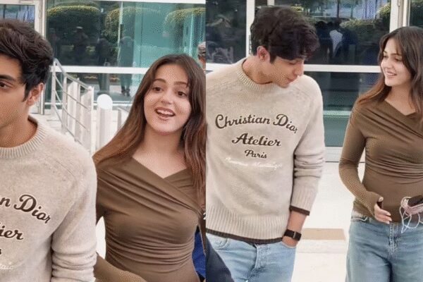 ‘Saiyaara’ stars Ahaan Panday and Aneet Padda spotted chatting and giggling at the airport amid dating rumours