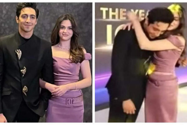 Aneet Padda crowns Ahaan Panday ‘best man in the world’; rumoured couple HUG as they re-create ‘Saiyaara’ scene – WATCH