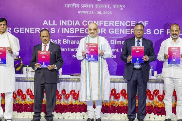 Home Minister Amit Shah announced that Left-wing extremism, North-East insurgency, and terrorism in Jammu & Kashmir will soon be resolved. He highlighted the government’s focus on intelligence, clear objectives, and coordinated action to combat these issues and narcotics. Shah also stated that Naxalism will be eradicated before the next DGP/IGP conference. Addressing the 60th all-India DGP/IGP conference in Raipur, Chhattisgarh, Shah said the security forces and the police are delivering strong blows to extremism, radicalisation and narcotics NEW DELHI: Stating that the Narendra Modi govt has provided permanent solutions to the three hotspots that had become a festering wound for the nation — Left-wing extremism-hit areas, insurgency-affected North-East, and terror-hit Jammu & Kashmir — home minister Amit Shah on Friday told the police heads from across the country that these regions will “very soon” become like the rest of the country.Addressing the 60th all-India DGP/IGP conference in Raipur, Chhattisgarh, Shah said the security forces and the police are delivering strong blows to extremism, radicalisation and narcotics by focusing on three key aspects: accuracy of intelligence, clarity of objectives, and synergy in action. “We must launch a 360-degree attack on narcotics and organised crime and build such a system that drug traffickers and criminals do not get even an inch of space in this country,” he said. The time has come, he added, for state police forces to work in coordination with the Narcotics Control Bureau (NCB) and strike hard at narcotics gangs operating at state, national and international levels, and put their masterminds behind bars.Shah said that the DGP/IGP conference has, under the leadership of Prime Minister Narendra Modi, emerged as a key forum for resolving the country’s internal security challenges – ranging from identifying problems and challenges to formulating strategies and policies.Referring to the actionable steps taken by the Modi govt for the complete elimination of Naxalism, the home minister noted that 586 fortified police stations had been constructed in Maoist-infested areas, strengthening the security grid. As a result, he said, the number of Naxal-affected districts has come down from 126 in 2014 to just 11 now.“The country will be completely free from the menace of Naxalism before the next DGP/IGP conference,” he announced.Highlighting the concrete steps taken by the Modi govt to bolster national security, Shah recounted the additional powers and mandate given to NIA, including to probe terror crimes against Indian citizens abroad, tightening the Unlawful Activities Prevention Act (UAPA), enactment of three new criminal laws and stronger laws against narcotics and fugitive offenders. He further said that once the three new criminal laws are fully implemented, policing in India will become the most modern in the world.Referring to the stern action taken against terrorism and extremism, Shah said that after the Centre banned the Popular Front of India (PFI), nationwide raids were conducted on their hideouts and arrests were made, “which is an outstanding example of Centre-State coordination”.About the AuthorBharti JainBharti Jain is senior editor with The Times of India, New Delhi. She has been writing on security matters since 1996. Having covered the Union home ministry, security agencies, Election Commission and the ‘prime’ political beat, the Congress, for The Economic Times all these years, she moved to TOI in August 2012. Her repertoire of news stories delves into the whole gamut of issues related to terrorism and internal strife, besides probing strategic affairs in India’s neighbourhood.Read MoreEnd of ArticleFollow Us On Social MediaVideosCyclone Ditwah Approaches India: Tamil Nadu, Puducherry, Andhra Pradesh Brace For Impact’Op Sindoor Was Just A Glimpse Of Future Theatre Commands’: Air Marshal Ashutosh DixitPM Modi Unveils World’s Tallest Bronze Statue Of Lord Ram In South GoaIndia Says US Trade Deal Is ‘Only Matter Of Time’ As Tariffs Reshape Bilateral Trade NegotiationsPM Modi Joins Over 1 Lakh Devotees In Mass Bhagwat Gita Recitation At Udupi EventIndia’s Updated Quake Map Warns Entire Himalayan Arc Faces Major Risk, Forcing Urgent Safety Reforms’They Are Ours, We’ll Prove It’: Pakistani Leader’s Absurd Claim On ‘Gujarat, Haryana, Rajasthan’Cyclone Ditwah Intensifies, Monsoon Fury Slams Sri Lanka With At Least 56 Dead And Dozens MissingViral Video: Stage Crashes During UP Wedding As BJP Leaders Gather To Greet Bride & GroomIndia-Russia Summit Dates Out As PM Modi, Putin Review S-400, Su-57 And Global Security Challenges123PhotostoriesAnkita Lokhande reveals she is returning to Laughter Chefs season 3; Krushna Abhishek says ‘We will celebrate Christmas with our Bhauji’4 simple exercises that can help relieve foot pain from diabetic neuropathyGirija Oak Godbole: Surprising facts about the ‘blue saree girl’ you didn’t knowFrom Pythons to Koalas: 5 sleepyhead animals that nap their way through most of the day2 effective drinks to control blood sugar naturally and how to make them at homeRanbir Kapoor, Alia Bhatt to Randeep Hooda: Actors who disappeared with their rolesFrom Saraayah to Sipaara: A look at 2025 Bollywood baby names and their meanings5 countries with zero airports, yet travellers make it in for the experienceSobhita Dhulipala to Shanaya Kapoor: 5 breathtaking celeb looks of the dayHow to make iron and protein-rich Egg and Spinach Omelette for breakfast123Hot PicksDelhi AQI TodayNew Labour CodeWorld NewsGold rate todaySilver rate todayPublic Holidays NovemberBank Holidays NovemberTop TrendingJayden Daniels InjuryCyclone Ditwah ImpactBengaluru techieFortnite Chapter 7 LeakedAyesha CurryFuzzy ZoellerDelhi Car Blast10 Greatest Thanksgiving Moments in NFL historyGabrielle UnionVanessa Bryant