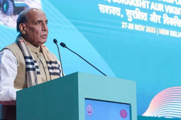 India prioritizes peace and dialogue but will not compromise on national sovereignty and security, stated Defence Minister Rajnath Singh. He highlighted India’s growing role as a reliable partner, driven by economic strength, technological advancement, and a principled foreign policy. Reforms in defence procurement and modernization are crucial for future security and national destiny.  NEW DELHI: India believes in peace and dialogue, but it does not “compromise” when it comes to the sovereignty and security of the nation, defence minister Rajnath Singh said here on Friday.Speaking at the Chanakya Defence Dialogue, Rajnath said, “India’s economic growth, technological capabilities and principled foreign policy have made it a voice of balance and responsibility in the changing global environment, with countries across the Indo-Pacific and the Global South viewing us as a reliable partner.”Emphasizing that a stable India contributes to a stable global economy. the minister said that through Atmanirbharta, the Centre is building a defence industrial ecosystem that encourages innovation, supports industry and reduces external dependencies. He asserted that India is shaping global discussions with a sense of responsibility, strategic autonomy, and confidence rooted in civilisational values.India has earned global trust due to path-breaking reforms, and its consistent stand for respect of the sovereignty of nations and rules-based order, he said. “We are strengthening border and maritime infrastructure to support security and connectivity. We are modernising our forces through new platforms, technologies, and structures,” the minister said.“We are reforming procurement processes to ensure speed, transparency, and accountability,” the minister said, adding India is investing in start-ups, “deep-tech capabilities, and research and development that will shape the battlefields of the future,” Singh said.He emphasised that the geopolitical uncertainty and challenges such as terrorism, cross-border support to extremist elements, attempts to alter the status quo, maritime pressures, and even information warfare require constant vigilance & clarity of purpose, with reforms becoming a strategic necessity more than a choice. “Reforms strengthen the adaptability of institutions, enhance the agility of the armed forces, and give the nation the confidence to shape its own destiny,” he said, while enumerating the steps taken by the Modi govt to build a ‘Sashakt, Surakshit and Viksit Bharat’.Singh said the contribution of the armed forces goes far beyond defending the borders. “Our armed forces bring stability where it is needed most. They support civil authorities in times of disaster. They safeguard our maritime interests. They strengthen our international partnerships through joint exercises and peacekeeping. Their professionalism builds confidence — not only within India, but also among our friends around the world. That’s why reform and modernisation in the armed forces are not just administrative tasks; they are investments in India’s long-term future,” he said.The minister added that the contribution of the armed forces goes far beyond defending the borders. “Our armed forces bring stability where it is needed most. They support civil authorities in times of disaster. They safeguard our maritime interests. They strengthen our international partnerships through joint exercises and peacekeeping. Their professionalism builds confidence – not only within India, but also among our friends around the world. That’s why reform and modernisation in the Armed Forces are not just administrative tasks; they are investments in India’s long-term future,” he said.’At the event, Chief of Defence Staff (CDS) General Anil Chauhan said new domains such as cyberspace and space, as well as cognitive warfare, challenge traditional concepts of borders and sovereignty, making them “functionally porous.” The CDS cited ‘Operation Sindoor” as an example, demonstrating how modern weapons can target an adversary’s entire natural, network, economic, and information spaces. He emphasised that these trends will continue to shape the future of warfare. Chauhan pointed out that these trends are evident in conflicts like Eastern Europe and West Asia, where borders are being redefined. He also mentioned claims over sovereign territories, such as Greenland, as examples of diluted sovereignty.End of ArticleFollow Us On Social MediaVideosCyclone Ditwah Approaches India: Tamil Nadu, Puducherry, Andhra Pradesh Brace For Impact’Op Sindoor Was Just A Glimpse Of Future Theatre Commands’: Air Marshal Ashutosh DixitPM Modi Unveils World’s Tallest Bronze Statue Of Lord Ram In South GoaIndia Says US Trade Deal Is ‘Only Matter Of Time’ As Tariffs Reshape Bilateral Trade NegotiationsPM Modi Joins Over 1 Lakh Devotees In Mass Bhagwat Gita Recitation At Udupi EventIndia’s Updated Quake Map Warns Entire Himalayan Arc Faces Major Risk, Forcing Urgent Safety Reforms’They Are Ours, We’ll Prove It’: Pakistani Leader’s Absurd Claim On ‘Gujarat, Haryana, Rajasthan’Cyclone Ditwah Intensifies, Monsoon Fury Slams Sri Lanka With At Least 56 Dead And Dozens MissingViral Video: Stage Crashes During UP Wedding As BJP Leaders Gather To Greet Bride & GroomIndia-Russia Summit Dates Out As PM Modi, Putin Review S-400, Su-57 And Global Security Challenges123PhotostoriesRebellious lovers who break every rule to define love in Bollywood moviesAnkita Lokhande reveals she is returning to Laughter Chefs season 3; Krushna Abhishek says ‘We will celebrate Christmas with our Bhauji’4 simple exercises that can help relieve foot pain from diabetic neuropathyGirija Oak Godbole: Surprising facts about the ‘blue saree girl’ you didn’t knowFrom Pythons to Koalas: 5 sleepyhead animals that nap their way through most of the day2 effective drinks to control blood sugar naturally and how to make them at homeRanbir Kapoor, Alia Bhatt to Randeep Hooda: Actors who disappeared with their rolesFrom Saraayah to Sipaara: A look at 2025 Bollywood baby names and their meanings5 countries with zero airports, yet travellers make it in for the experienceSobhita Dhulipala to Shanaya Kapoor: 5 breathtaking celeb looks of the day123Hot PicksDelhi AQI TodayNew Labour CodeWorld NewsGold rate todaySilver rate todayPublic Holidays NovemberBank Holidays NovemberTop TrendingSaquon BarkleyLaMelo BallDonald TrumpDana WhiteAyesha CurryFuzzy ZoellerJammie BookerMarcus FolignoCalgary FlamesVanessa Bryant