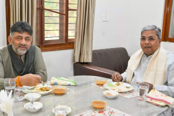 Karnataka’s top leaders, chief minister Siddaramaiah and Deputy CM DK Shivakumar, met for a breakfast discussion following a directive from the Congress high command. Both leaders affirmed their commitment to accepting the party’s decisions regarding leadership. Shivakumar, while acknowledging his supporters’ aspirations, emphasized patience and stated the party will make all choices. Karnataka CM Siddaramaiah meets his deputy DKS amid crisis rumours. NEW DELHI: Karnataka deputy CM DK Shivakumar on Saturday met chief minister Siddaramaiah at the latter’s residence in Bengaluru. With the leadership tussle in Karnataka seeing dramatic twists and turns by the hour, chief minister Siddaramaiah, following a nudge from the Congress high command, had invited his deputy, DK Shivakumar, to a breakfast meeting.’All 140 MLAs Are Mine’: DK Shivakumar Amid Karnataka CM Speculation; Siddaramaiah RespondsSiddaramaiah said the high command had spoken to both netas and directed them to meet.DK Shivakumar with Siddaramiah at his residence.  “The high command has called both of us, so I have invited him (DK Shivakumar) for breakfast, and we will talk there. As I said earlier, I will accept whatever the high command says; there is no change in my stand. Even he (DK Shivakumar) said that whatever the high command says we’ll follow that…” Siddaramaiah said on Friday.The Congress is likely to discuss the crisis with the central leaders after the party’s strategy group meeting ahead of the winter session of Parliament on November 30.Meanwhile, Shivakumar reiterated that the Congress high command will take any decision regarding the leadership.Speaking to reporters in Bengaluru, Shivakumar responded to questions about his supporters wanting to see him as the next CM.”The party workers may be eager, but I am in no hurry. The party will take all the decisions,” DK Shivakumar told reporters. He did not rule out a visit to the national capital, though he clarified that his trip would be to raise several key issues with the Congress leadership ahead of the Winter Session of Parliament.Speaking to reporters in Bengaluru, Shivakumar responded to questions about his supporters wanting to see him as the next CM.BJP calls breakfast meet ‘pure bunkum’ BJP spokesperson CR Kesavan called the breakfast drama, which he said is “nothing but pure bunkum because it is meant to dupe and cheat the people of Karnataka”.”It is a most unbecoming and selfish slugfest for the CM’s musical chair by these two leaders. It exposes the directionless politics of the Congress party and their selfish politics in particular, and also the dysfunctional leadership of the Congress party and Rahul Gandhi,” he said.”Now they are washing dirty linen in public, and the war on social media shows that the Karnataka Congress government is unstable,” the BJP leader said.About the AuthorTOI News DeskThe TOI News Desk comprises a dedicated and tireless team of journalists who operate around the clock to deliver the most current and comprehensive news and updates to the readers of The Times of India worldwide. With an unwavering commitment to excellence in journalism, our team is at the forefront of gathering, verifying, and presenting breaking news, in-depth analysis, and insightful reports on a wide range of topics. The TOI News Desk is your trusted source for staying informed and connected to the ever-evolving global landscape, ensuring that our readers are equipped with the latest developments that matter most.”Read MoreEnd of ArticleFollow Us On Social MediaVideosIndiGo And Air India Warn Of Delays As Airbus Solar Radiation Snag Hits 350 A320 Jets In IndiaPakistan Faces Global Scrutiny as UN Flags Grave Risks to Rule of Law, Judicial Freedom, GovernanceCyclone Ditwah Approaches India: Tamil Nadu, Puducherry, Andhra Pradesh Brace For Impact’Op Sindoor Was Just A Glimpse Of Future Theatre Commands’: Air Marshal Ashutosh DixitPM Modi Unveils World’s Tallest Bronze Statue Of Lord Ram In South GoaIndia Says US Trade Deal Is ‘Only Matter Of Time’ As Tariffs Reshape Bilateral Trade NegotiationsPM Modi Joins Over 1 Lakh Devotees In Mass Bhagwat Gita Recitation At Udupi EventIndia’s Updated Quake Map Warns Entire Himalayan Arc Faces Major Risk, Forcing Urgent Safety Reforms’They Are Ours, We’ll Prove It’: Pakistani Leader’s Absurd Claim On ‘Gujarat, Haryana, Rajasthan’Cyclone Ditwah Intensifies, Monsoon Fury Slams Sri Lanka With At Least 56 Dead And Dozens Missing123Photostories7 everyday Indian foods that help improve your child’s memoryExpert-approved 3 best drinks and their right quantity to reverse fatty liver naturallyWeekly Cosmic Messages From November 29 To December 5, 2025 According To Your Birth DateBrainless but brilliant: 5 animals that survive without a brainJustin Bieber as a doting dad: Times the Grammy winner won our hearts with his love for Jack Blues BieberBengali film stories that shaped generations and still move hearts today10 emotional skills you must teach your childNur Jahan’s Taj Mahal toMaharani Sita Devi’s Star of South Diamond Necklace:5 lesser-known precious royal Indian jewellery piecesRebellious lovers who break every rule to define love in Bollywood moviesAnkita Lokhande reveals she is returning to Laughter Chefs season 3; Krushna Abhishek says ‘We will celebrate Christmas with our Bhauji’123Hot PicksDelhi AQI TodayNew Labour CodeWorld NewsGold rate todaySilver rate todayPublic Holidays NovemberBank Holidays NovemberTop TrendingGiannis AntetokounmpoBo BichetteWWE Smackdown HighlightsDonald TrumpPerez HiltonCyclone DitwahDana WhiteAyesha CurryFuzzy ZoellerJammie Booker