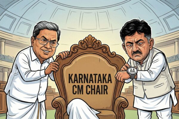 Karnataka’s Congress faces a leadership dilemma as Chief minister Siddaramaiah and deputy CM DK Shivakumar present a united front after intense speculation. The party grapples with balancing the influential AHINDA coalition and Vokkaliga support, crucial for its electoral success, as a potential midterm leadership change remains unresolved.  The Karnataka power struggle, simmering for months and boiling over in the past week, took an unexpectedly choreographed turn this morning. Chief minister Siddaramaiah and his deputy, DK Shivakumar, appeared together for a breakfast meeting in Bengaluru, their first joint engagement since the renewed speculation over a midterm change of leadership. Later, the two leaders held a brief press conference, presenting a picture of unity and saying that there were “no differences” even as the political machinery around them remains anything but settled.Their appearance did little to quiet the central question: whether the Congress should persist with Siddaramaiah for a full five-year term or honour what many in the party believe was an unwritten 2023 understanding to hand over the chief ministership to Shivakumar at the halfway mark. If anything, the carefully staged optics, forced by the Congress high command, only underscored the stakes. The party’s largest state government is caught between two leaders who represent different regions, different caste networks and different styles of politics. Both are indispensable. Neither can be easily sidelined.Also Read: What happened in high-stakes breakfast meet between CM Siddaramaiah, DK ShivakumarOver the past week, Karnataka’s political theatre were shifted from Vidhana Soudha to New Delhi, where groups of MLAs landed to press their case with the high command. Religious seers spoke out, caste associations issued warnings and cabinet colleagues have chosen their words with increasing precision.The AICC leadership might have been able to delay the decision for now but in reality confronts a dilemma that runs deeper than personalities in Karnataka: how to preserve the delicate alliance of AHINDA voters and Vokkaliga mobilisation that gave Congress 136 seats in 2023.The power-sharing question — never confirmed, never denied — has finally arrived at its moment of reckoning. Today’s show of unity may have bought time, but it has not resolved the question that will shape both the government’s stability and the party’s prospects in 2028: who should lead Karnataka for the remainder of this term, and at what political cost?The recent showdown was not merely a spat between two ambitious men. It is the product of a far deeper tension – between social coalitions and caste networks, between ideological appeal and organisational muscle, between the leader who brings votes and the one who converts those votes into victory. In Karnataka, Congress’s major bastion in the South, those forces have collided.Also Read: Did Congress high command fail to act on time, yet again?The question is no longer simply who sits in the chief minister’s chair. It is whether Congress can hold together the coalition that delivered it 136 seats in 2023, its best performance in Karnataka’s history, or whether the cracks visible recently will widen into a full-blown rupture.A deal that was never confirmed & never deniedWhen the Congress swept to power in May 2023, the celebration masked an immediate dilemma. The party had fought the election with two towering leaders – Siddaramaiah, the seasoned chief ministerial face who carried the AHINDA coalition of minorities, backward classes and Dalits; and DK Shivakumar, the state party president whose Vokkaliga influence and organisational firepower had helped dismantle the JD(S) in Old Mysuru.The question of who would lead was so contentious that party negotiators, meeting in a Bengaluru hotel for hours, were forced to engineer a delicate truce. What emerged was a dual arrangement: Siddaramaiah would become chief minister, and Shivakumar would serve as deputy CM and continue as state Congress chief.Officially, that was the end of it. Unofficially, almost everyone in Karnataka politics believed there was a rotation understanding – that Siddaramaiah would govern for 2.5 years and Shivakumar would take over for the latter half. The party never confirmed it. Neither leader openly acknowledged it.But neither denied it.This ambiguity held the coalition together – until now.Two men, two mandatesTo understand why this dispute has spiraled, it is important to understand the two fundamentally different power bases Siddaramaiah and Shivakumar command.The AHINDA architectSiddaramaiah, now in his late 70s, is not just another regional satrap. Born into a Kuruba OBC family and shaped by socialist politics, he crafted AHINDA (minorities, backward classes and Dalits) as a counterweight to dominant-caste politics. Over four decades, he turned it from an idea into a social bloc.AHINDA is not a single caste. It is a mosaic stretching across Karnataka – non-dominant OBCs in the north, Dalits in central districts, Muslims in urban clusters, tribals in forest belts. In 2023, they voted overwhelmingly for Congress.In many villages, Siddaramaiah is not referred to by name but as “nam’ma manushya” (our man). His welfare agenda, free bus travel for women, cash transfers, rice entitlements, subsidised power, deepened that connection. The Karnataka State Federation of Backward Class Communities (KSFBCC) has warned Congress that any attempt to unseat Siddaramaiah in the wake of power strife in the state will have a bearing on the party.The Vokkaliga strongmanDK Shivakumar, by contrast, emerged from the rugged, faction-ridden politics of Old Mysuru. His constituency, Kanakapura, is carved out of Vokkaliga heartland. His rise has been defined by a willingness to fight, sometimes literally, for political turf.Where Siddaramaiah speaks of social justice, Shivakumar speaks of loyalty. He is the organiser who mobilises crowds, funds campaigns, manages crises, and negotiates defections. He is also Congress’s biggest Vokkaliga face at a time when the JD(S) is weakened and the BJP is eyeing gains in the region.His win in 2023 was emphatic – 75% vote share, defeating former BJP deputy CM R Ashoka by over 1.2 lakh votes. For Vokkaligas, this proved his stature. For the Congress machine, it proved his indispensability.These two power structures, AHINDA and Vokkaliga, are not interchangeable. Congress relies on both. And that dependence is central to the present crisis.A map split between two political logicsKarnataka’s 2023 electoral map revealed a kind of dualism that Congress must navigate carefully.AHINDA-heavy Kalyana Karnataka delivered a decisive win for Siddaramaiah’s brand of welfare and identity politics.Old Mysuru, where Vokkaliga votes matter, swung unexpectedly towards Congress reflecting Shivakumar’s influence and organisational discipline.Lingayat-dominant regions, long considered BJP bastions, also saw surprising gains for Congress: the party improved from 20 seats in 2018 to 42 seats in 2023.Urban Bengaluru aligned with the party’s welfare pitch, especially among women and minority voters.Senior party officials involved in the campaign often describe the 2023 victory as the result of complementary strengths: Siddaramaiah’s ability to attract votes from marginalised groups and women, and Shivakumar’s ability to translate that support into seats through booth-level management.Both contributions were essential. And both now complicate the succession question.Delhi becomes the battlegroundIn recent days, the focus of Karnataka politics shifted to Delhi. Legislators aligned with Shivakumar traveled to the capital to meet senior party leaders, hoping to press the case for a midterm transition. According to people familiar with the meetings, these MLAs emphasised the perceived understanding on rotation and argued that the party’s credibility depended on honoring it.Meanwhile, Siddaramaiah has clearly stated that he intends to complete a full term and his supporters have emphasised the importance of administrative continuity and safeguarding the welfare-driven political coalition that brought the party its 2023 mandate. The backdoor meetings, public remarks by leaders and final admission by party chief Mallikarjun Kharge shows how complicated the decision is.The role of seers and community voicesIn Karnataka, religious heads of major communities play an important role in shaping political narratives. Several Vokkaliga seers publicly signaled support for Shivakumar’s claim to the chief ministership, emphasising that the community had not held the post since the early 2000s. This created additional pressure by framing the question as one of caste representation.AHINDA-aligned voices, meanwhile, conveyed concerns – either directly or through political messaging – that sidelining Siddaramaiah could weaken the social coalition that has backed Congress for over a decade. Their argument centered on stability and the electoral risks of alienating backward-class and Dalit voters.Siddaramaiah: Stability and mandateSiddaramaiah has maintained publicly that he intends to complete a full five-year term, saying earlier this year that he had been sworn in to govern for the entire duration. His position is anchored in administrative logic: major welfare programs require continuity and the party won the mandate with him as the projected chief ministerial face.Supporters of Siddaramaiah often point to the strong performance of AHINDA regions in 2023, arguing that any sudden shift in leadership could dilute the political momentum built around welfare schemes and social justice politics.Shivakumar: Organisation and representationShivakumar has largely avoided direct confrontation in public, consistently saying that the party leadership would decide the matter. But his camp’s position has been clear: many MLAs believe he was central to the 2023 victory and that the understanding reached during the post-election negotiations should be upheld.In addition to his organisational strengths, the political significance of the Vokkaliga community works in Shivakumar’s favour. With JD(S) weakened and BJP attempting to make inroads in Old Mysuru, elevating Shivakumar could help consolidate a valuable electoral base.A dilemma unlike any otherThe Congress’s central leadership must weigh several competing risks:If Siddaramaiah continues for the full term:Vokkaliga discontent could grow.Shivakumar’s organisational apparatus could lose enthusiasm.Old Mysuru gains may be difficult to sustain in 2028.If Shivakumar takes over midterm:AHINDA voters may feel sidelined.Welfare-driven governance could lose coherence.Siddaramaiah’s loyalists in the cabinet and administrative apparatus may resist or slow political implementation.If Congress announces a future-dated transition:Both camps may continue positioning themselves aggressively.Governance could enter a prolonged period of negotiation and factional balancing.MLAs may interpret any ambiguity as a sign to negotiate personal positions.Congress has faced similar leadership battles in Rajasthan, Madhya Pradesh and Chhattisgarh, and eventually lost the power in these states.What happens nextThe Congress high command – Sonia Gandhi, Rahul Gandhi and Mallikarjun Kharge – is expected to take a decision soon. Reports suggest the timing is tied to the upcoming Parliament session and the state assembly calendar.The possible outcomes are straightforward:Siddaramaiah continues for the full term, with cabinet adjustments to accommodate Shivakumar’s supporters.Shivakumar takes over now, with assurances of administrative stability and a negotiated division of responsibilities.A future-dated transition is announced, preserving temporary balance but delaying final resolution.Each scenario carries political risks that will reverberate through 2028, when Karnataka returns to the polls.The larger questionThe debate over succession has exposed a deeper question for Congress: Can the party manage a coalition built on two separate pillars when it must choose only one leader to represent it?Karnataka delivered Congress not just a numerical mandate, but a symbolic victory against the BJP’s national dominance. It showcased a model built on welfare, caste coalition-building and organisational renewal.If Congress handles the transition smoothly, Karnataka could remain a stronghold and a template. If it mishandles it, the state could fall out of the party’s hands, in a familiar cycle of its recent history.Either way, the central challenge remains unchanged:Congress must choose a leader without losing any camp.And in Karnataka, that has never been an easy choice.End of ArticleFollow Us On Social MediaVideosSiddaramaiah, DK Shivakumar Project Unity After High-Stakes Karnataka Meet Amid Rumours Of Cong RiftEU MP Filip Dewinter Labels Pakistan As A ‘Terror State’, Urges Europe To Act And Align With IndiaNepal’s Currency Map Includes Indian Land; Ex-Minister Calls Dialogue Essential Amid Rising TensionIndia’s Maritime Future Is Preordained: CDS Chauhan Predicts Indian Navy’s Decisive Warfighting RolePak Slams Rajnath’s Sindh Remark But Ignores Its Leader Claiming Gujarat, Rajasthan, Haryana As OwnIndiGo And Air India Warn Of Delays As Airbus Solar Radiation Snag Hits 350 A320 Jets In IndiaPakistan Faces Global Scrutiny as UN Flags Grave Risks to Rule of Law, Judicial Freedom, GovernanceCyclone Ditwah Approaches India: Tamil Nadu, Puducherry, Andhra Pradesh Brace For Impact’Op Sindoor Was Just A Glimpse Of Future Theatre Commands’: Air Marshal Ashutosh DixitPM Modi Unveils World’s Tallest Bronze Statue Of Lord Ram In South Goa123PhotostoriesYour soul temple: 6 powerful temples to visit in India based on personality types7 houseplants to avoid if you have kidsEveryday fashion inspired by Bollywood elegance and effortless celebrity charm influencing real life wardrobes across generations5 must visit places in Delhi for a fun weekend with kidsHow Dilwale Dulhania Le Jayenge rewrote the way India falls in loveHow Universe Communicate With You According To Your Birth Date7 everyday Indian foods that help improve your child’s memoryExpert-approved 3 best drinks and their right quantity to reverse fatty liver naturallyWeekly Cosmic Messages From November 29 To December 5, 2025 According To Your Birth DateBrainless but brilliant: 5 animals that survive without a brain123Hot PicksDelhi AQI TodayNew Labour CodeWorld NewsGold rate todaySilver rate todayPublic Holidays NovemberBank Holidays NovemberTop TrendingGiannis AntetokounmpoBo BichetteWWE Smackdown HighlightsDonald TrumpPerez HiltonCyclone DitwahR AshwinAyesha CurryFuzzy ZoellerJammie Booker