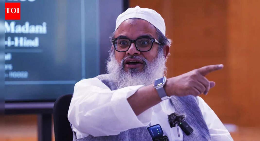 Maulana Mahmood Madani NEW DELHI: Jamiat Ulama-i-Hind chief Mahmood Madani on Saturday urged the Muslim community not to be a “murda qaum” (lifeless community) but to remain “zinda” (active) and confront challenges head-on.Speaking at a public rally in Bhopal, Madani said, “We are facing challenges and difficulties… a ‘murda qaum’ surrenders when confronted with hardships. If you are weak, they will ask you to recite Vande Mataram, and you will oblige. But this is the mark of a ‘murda qaum.’” He added, “To be a ‘zinda qaum,’ you must be courageous and face the situation. Remember, it is always a ‘zinda qaum’ that is challenged. They will keep testing you – don’t lose patience.”Hitting out at Madani, the BJP accused him of attempting to “vitiate” communal harmony. “He is a completely political person. I heard his speech. He was describing ‘jihad’ in an Islamic context… but he contradicted himself and said, ‘agar hum pe zulm hoga, toh jihad hoga’ (there will be jihad if we are oppressed). Who is he threatening — the Government of India?” Delhi BJP spokesperson Yaser Jilani told news agency ANI. Jilani warned Madani against issuing what he called “threats.” “Don’t threaten like this. The Government of India and Prime Minister Narendra Modi think for everyone. Mahmood Madani is trying to vitiate harmony,” he stated.About the AuthorTOI News DeskThe TOI News Desk comprises a dedicated and tireless team of journalists who operate around the clock to deliver the most current and comprehensive news and updates to the readers of The Times of India worldwide. With an unwavering commitment to excellence in journalism, our team is at the forefront of gathering, verifying, and presenting breaking news, in-depth analysis, and insightful reports on a wide range of topics. The TOI News Desk is your trusted source for staying informed and connected to the ever-evolving global landscape, ensuring that our readers are equipped with the latest developments that matter most.”Read MoreEnd of ArticleFollow Us On Social MediaVideosDelhi Court Extends Anmol Bishnoi’s Custody; NIA Probes Gang-Terror LinksAviation Expert Flags Deadly Risk In A320 Fleet After Critical Control System FailurePakistan Still Licking Op Sindoor Wounds: BSF Warns Next Attack Will Trigger Even Stronger ResponseAfter India’s 8.2% GDP Jump, Piyush Goyal Credits Reforms And Predicts Strong, Sustained ExpansionIMD Issues Red Alert as Cyclone Ditwah Approaches TN; Sri Lanka Deaths Exceed 80Siddaramaiah, DK Shivakumar Project Unity After High-Stakes Karnataka Meet Amid Rumours Of Cong RiftEU MP Filip Dewinter Labels Pakistan As A ‘Terror State’, Urges Europe To Act And Align With IndiaNepal’s Currency Map Includes Indian Land; Ex-Minister Calls Dialogue Essential Amid Rising TensionIndia’s Maritime Future Is Preordained: CDS Chauhan Predicts Indian Navy’s Decisive Warfighting RolePak Slams Rajnath’s Sindh Remark But Ignores Its Leader Claiming Gujarat, Rajasthan, Haryana As Own123Photostories8 air-purifying indoor plants that naturally absorb harmful gasesFrom Dharmendra to Amjad Khan: Remembering the ‘Sholay’ stars who are no longer with usGen Z sensations Aneet Padda & Ahaan Panday serve old-school romance with their viral ‘Saiyaara’ glow-upHyderabad Unveils India’s First Mobile Anti-Drone Vehicle to Boost Security MeasuresIn Pics | Tesla Opens India’s First All-In-One Facility in GurgaonNoida Apple Store Unveiled: India’s Fifth Retail Location with Peacock-Inspired Design at DLF Mall of India7 animals that became space travellers ahead of humansShilpa Shetty yet again serves major fashion goals with her silver saree-jacket comboYour soul temple: 6 powerful temples to visit in India based on personality types7 houseplants to avoid if you have kids123Hot PicksDelhi AQI TodayNew Labour CodeWorld NewsGold rate todaySilver rate todayPublic Holidays NovemberBank Holidays NovemberTop TrendingGiannis AntetokounmpoBo BichetteWWE Smackdown HighlightsDonald TrumpPerez HiltonCyclone DitwahR AshwinAyesha CurryFuzzy ZoellerJammie Booker