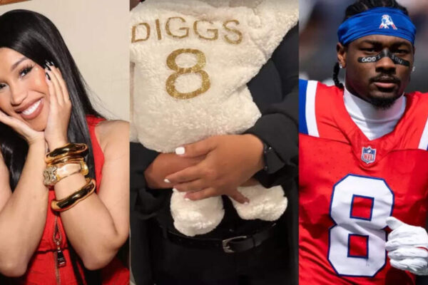 Stefon Diggs’ lover Cardi B drops a heart-melting Thanksgiving tribute to Patriots WR through her newborn baby’s plush onesie