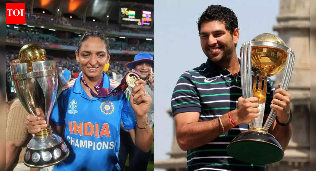 Two stands to be named after World Cup winners Harmanpreet Kaur and Yuvraj Singh at PCA Stadium