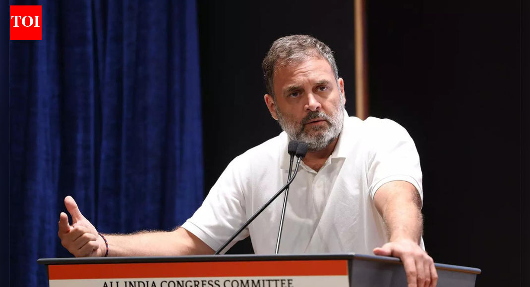 The BJP has sharply criticized Rahul Gandhi, accusing him of sympathizing with Maoists and potentially endorsing “urban naxals.” This accusation stems from Gandhi sharing a video that reportedly featured individuals raising pro-Naxal slogans, including support for a slain commander, during a protest. The ruling party’s attack comes as the government intensifies its efforts to combat Naxalism. Rahul Gandhi NEW DELHI: BJP on Saturday accused Rahul Gandhi of fuelling sympathies for Maoists and asked if the Congress leader is offering tacit endorsement of “urban naxals” by amplifying a video featuring them. BJP claimed that a video shared by Rahul on his social media platforms on the issue of pollution featured those who had raised pro-Naxal slogans, including in support of slain Maoist commander Hidma, during a protest in the national capital, ostensibly over air pollution. Police have arrested some persons over the issue. PM Modi Blasts Rahul Gandhi Without Naming, Accuses Congress Of Protecting Maoists Despite ViolenceThe governing party’s sharp attack on Congress and Rahul comes amid the rapid shrinking of Naxal footprint in the country, with home minister Amit Shah promising to eradicate the insurgent movement by Mar 31 next year. PM Narendra Modi and Shah are currently attending the DGPs meet in Raipur where the security forces’ progress against the red menace is likely to come up for discussion. In a series of posts on X, BJP said, “Rahul Gandhi’s dangerous flirtation with Naxalite terrorism. Naxalite apologists remain entrenched in Congress leadership.” TNNEnd of ArticleFollow Us On Social MediaVideos“Our Rashtra Built On Culture, Not Clashes”: RSS Chief’s Big Claim On Nationhood“Oppression Will Trigger Jihad”: Jamiat Chief’s Explosive Claim Stirs StormEAM Jaishankar Decodes Massive US China Power Shift And Global Realignment In Sharp Kolkata AddressImran Khan Isolation Sparks Fury As PTI Claims His Photo Could Transform Pak’s Political RealityDelhi Court Extends Anmol Bishnoi’s Custody; NIA Probes Gang-Terror LinksAviation Expert Flags Deadly Risk In A320 Fleet After Critical Control System FailurePakistan Still Licking Op Sindoor Wounds: BSF Warns Next Attack Will Trigger Even Stronger ResponseAfter India’s 8.2% GDP Jump, Piyush Goyal Credits Reforms And Predicts Strong, Sustained ExpansionIMD Issues Red Alert as Cyclone Ditwah Approaches TN; Sri Lanka Deaths Exceed 80Siddaramaiah, DK Shivakumar Project Unity After High-Stakes Karnataka Meet Amid Rumours Of Cong Rift123PhotostoriesSamantha Ruth Prabhu to Sobhita Dhulipala: 5 South Indian actresses’ bridal blouse designs that are perfect for your wedding dayGurdas Maan—the soulful voice shaping modern Punjabi cinemaRandeep Hooda & Lin Laishram’s Cutest Social Media MomentsTollywood couples whose off screen romance blossomed into real life love5 animals that went extinct in recentyearsKajol to Janhvi Kapoor: Celebrity looks that defined today’s fashion mood board8 air-purifying indoor plants that naturally absorb harmful gasesFrom Dharmendra to Amjad Khan: Remembering the ‘Sholay’ stars who are no longer with usGen Z sensations Aneet Padda & Ahaan Panday serve old-school romance with their viral ‘Saiyaara’ glow-upHyderabad Unveils India’s First Mobile Anti-Drone Vehicle to Boost Security Measures123Hot PicksDelhi AQI TodayCyclone DitwahWorld NewsGold rate todaySilver rate todayPublic Holidays NovemberBank Holidays NovemberTop TrendingGiannis AntetokounmpoBo BichetteWWE Smackdown HighlightsDonald TrumpPerez HiltonCyclone DitwahR AshwinAyesha CurryFuzzy ZoellerJammie Booker
