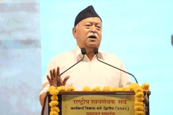 RSS chief Mohan Bhagwat expressed deep concern over the declining use of Indian languages, noting that many citizens are unfamiliar with their mother tongues. He highlighted the shift towards English, even among religious leaders, and stressed the inadequacy of English to convey the depth of Indian concepts like ‘Kalpavruksha’, urging for the protection and strengthening of native languages. RSS chief Mohan Bhagwat NEW DELHI: RSS chief Mohan Bhagwat on Sunday voiced concern over the declining use of Indian languages, saying the trend has reached a stage where “some Bharatiya people do not know our own languages.” He was speaking at a book release event in Nagpur.Bhagwat urged society to reflect on the diminishing role of mother tongues and linguistic traditions. He said Sanskrit was once the primary medium of daily communication but today the language is often taught by foreign scholars instead of Indians.“Our Rashtra Built On Culture, Not Clashes”:  RSS Chief’s Big Claim On Nationhood“There was a time when entire communication, sharing, daily business was in Sanskrit. Now, some American professor teaches us Sanskrit, when in reality we should have been teaching it to the world. Many children today do not know some very basic and simple words and often speak at home in a mix of their mother tongue and English,” he said.“The situation has reached a point where some Bharatiya people do not know our own Indian languages,” Bhagwat added.He said English-medium education was not the sole factor but the hesitation to use Indian languages at home was worsening the problem. “If we speak our language properly in our home, things would be better. But we do not do it,” he said.Bhagwat observed that even religious leaders often communicate in English, which he said reflects a shift in linguistic choices.Referring to Sant Dnyaneshwar, he said the saint wrote in Marathi to bring the essence of the Bhagavad Gita closer to the common public. “Now the problem is that there are not enough words in the English language that capture the essence and depth of the thoughts or concepts expressed in our languages. A single word used by Dnyaneshwar often requires multiple English words without fully conveying the intended meaning,” he said.He cited the example of Kalpavruksha, the mythical wish-fulfilling tree. “How will you translate Kalpavruksha in English?” he asked, adding that such concepts show why Indian languages need to be protected and strengthened.Bhagwat said Indian traditions emphasise unity and collective well-being. “Where there is faith, we all are an expression of the one,” he said, recalling how a seer once told foreign visitors that the central idea was the existence of the divine and not whether one God or many existed.He said Indian philosophy teaches people to go beyond individual interests and think of family and society. “This has been told to people in different words and different formats,” he added.Bhagwat said debates on interpretations of the Bhagavad Gita often miss its larger message. “Like a bird cannot fly without wings, we need two wings – knowledge and karma – and the bird itself is your faith. Knowledge without faith is like (demon king) Ravana,” he said.About the AuthorTOI News DeskThe TOI News Desk comprises a dedicated and tireless team of journalists who operate around the clock to deliver the most current and comprehensive news and updates to the readers of The Times of India worldwide. With an unwavering commitment to excellence in journalism, our team is at the forefront of gathering, verifying, and presenting breaking news, in-depth analysis, and insightful reports on a wide range of topics. The TOI News Desk is your trusted source for staying informed and connected to the ever-evolving global landscape, ensuring that our readers are equipped with the latest developments that matter most.”Read MoreEnd of ArticleFollow Us On Social MediaVideosAirbus A320 Glitch: Ex-IAF Pilot Shows How ELAC 2 Fails In Real-Time Flight Simulation‘Can’t Make Someone Disappear’: Shashi Tharoor Calls Out Pakistan Over Imran Khan’s Death RumoursPolitics Increasingly ‘Trumps’ Economics: EAM Jaishankar’s Veiled Swipe At US Amid Trade Tensions4 Dead, 1 Injured As Fire Engulfs Four-Storey Building In South DelhiKashi Tamil Sangamam 4.0: 300 Varanasi Students To Visit Tamil Nadu As Centre Expands Tamil Outreach“Our Rashtra Built On Culture, Not Clashes”: RSS Chief’s Big Claim On Nationhood“Oppression Will Trigger Jihad”: Jamiat Chief’s Explosive Claim Stirs StormEAM Jaishankar Decodes Massive US China Power Shift And Global Realignment In Sharp Kolkata AddressImran Khan Isolation Sparks Fury As PTI Claims His Photo Could Transform Pak’s Political RealityDelhi Court Extends Anmol Bishnoi’s Custody; NIA Probes Gang-Terror Links123PhotostoriesNot just LDL cholesterol: Here are 6 biomarkers that can predict longevityKangana Ranaut’s rise from reel queen to fearless power playerFrom ‘Sholay’ to ‘The Burning Train’: Top 5 films starring Bollywood’s golden couple, Dharmendra and Hema Malini5 secret recipes guarded for decades and worth billionsM.S Umesh to Ravikumar Menon: A look at recent death in South Indian cinemaBollywood friendship films celebrating unbreakable bonds and lasting memoriesFrom ‘Bhabiji Ghar Par Hai’ exit to explosive allegations against Siddharth Shukla: Times when Shilpa Shinde make headlineAmitabh Bachchan, Salman Khan, and Akshay Kumar: Bollywood stars who consider Dharmendra their ultimate inspirationPlacing these 6 things at your main door is believed to change the energy of your home‘Bhabiji Ghar Par Hain’: 5 times the show has grabbed headlines123Hot PicksDelhi AQI TodayCyclone DitwahWorld NewsGold rate todaySilver rate todayPublic Holidays NovemberBank Holidays NovemberTop TrendingGiannis AntetokounmpoBo BichetteED SheeranMLB Trade RumorsStefon diggsSouth Delhi SuicideBike Driver Account Udaipur EDAyesha CurryFuzzy ZoellerJammie Booker