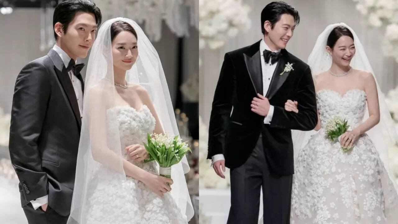Fans swoon as Kim Woo Bin and Shin Min Ah share their first dreamy wedding pics