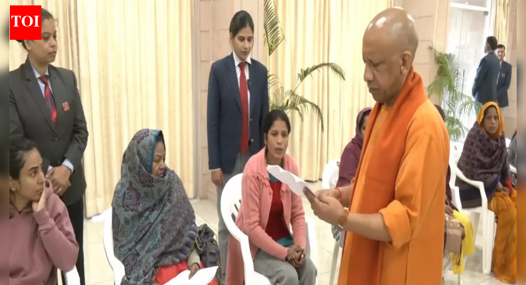 Uttar Pradesh chief minister Yogi Adityanath on Monday addressed public grievances and concerns during ‘Janta Darshan’ in Lucknow, where he met people from different parts of the district and personally listened to their issues. UP CM Yogi Adityanath addresses public grievances, concerns during ‘Janta Darshan’ in Lucknow (Photo credit: ANI) LUCKNOW: Uttar Pradesh chief minister Yogi Adityanath on Monday addressed public grievances and concerns during ‘Janta Darshan’ in Lucknow, where he met people from different parts of the district and personally listened to their issues.During the public outreach event, the chief minister reviewed written applications submitted by citizens and assured them of timely assistance and resolution. He also interacted warmly with children present at the venue, addressing their concerns and encouraging them to actively participate in community development.Earlier, on Sunday and even on November 18, CM Yogi Adityanath held a ‘Janta Darshan’ at the Gorakhnath Temple premises in Gorakhpur.On November 16, CM Yogi Adityanath addressed public grievances and concerns during ‘Janta Darshan’ in Lucknow.During the “Janta Darshan” meeting, CM Yogi met with women and children to listen to thier grievances, which were presented by the general public. He reviewed the written applications of several people and assured support and resolution.Uttar Pradesh chief minister Yogi Adityanath on Sunday participated in the Pran Pratishtha and Aathman Bhandara at Siddha Baba Palnath Ashram in Jhajjar, Haryana and emphasised the significance of Sanatan culture, highlighting its role in shaping human evolution.He highlighted the spiritual legacy of the Nath community and underscored that Sanatan culture, linking India’s spiritual heritage, from Kailash’s Shiva to Rameshwaram’s temple, showcases the country’s rich cultural tapestry.On Sunday, the chief minister also held a review meeting in Sambhal, assessing ongoing development works and the law-and-order situation. He directed government and district officials to develop Sambhal in a phased manner, emphasising that the district’s development is a key government priority, a release said.In the first phase, he instructed officials to restore ancient pilgrimage sites and traditional wells. The second phase should focus on projects such as a museum and light-and-sound facilities. He also called for swift action on the construction of the District Court, jail, and PAC unit in Sambhal.The chief minister reviewed the performance of several departments, including Revenue, Home, Justice, Charitable Works, PWD, Tourism-Culture, and Urban Development.End of ArticleFollow Us On Social MediaVideosWinter Session Of Parliament: Bills On Atomic Energy, Excise On Agenda; Oppn Gears Up For SIRPM Modi’s ‘Drama Nahi, Delivery’ Message Sets Fiery Tone As Winter Session Begins Amid Tensions’US Benefited Immensely From Indians’, Says Tesla CEO Elon Musk, Warns US Against Scrapping H-1BAjeya Warrior-25 Wraps Up As India-UK Forces Boost Counter-Terror SynergyAt Least 11 Dead, 20 Injured in Head-On Collision Between Two Govt Buses in Tamil Nadu’s SivagangaUncertainty Over Pakistan’s Top Military Post Could Trigger Conflict: AnalystPak Handler Shahzad Bhatti Directed Gurdaspur Grenade Attack: Special Cell‘Stay Mentally Prepared’: Rajnath Singh’s Remark Fuels Talk Of Another Operation Sindoor‘4,000 Soldier Deaths, 20,000 Injured’: Pak FM Ishaq Dar Blames Taliban For Troop LossesAirbus A320 Glitch: Ex-IAF Pilot Shows How ELAC 2 Fails In Real-Time Flight Simulation123Photostories‘My Brother… Nikhil’ to ‘Phir Milenge’: Bollywood films that raised awareness about HIV/AIDS5 quotes by Shah Rukh Khan to deal with Monday bluesKangana Ranaut, Vivek Oberoi to Abhijeet Bhattacharya: Celebrities who faced instant backlash after controversial tweets7 proven study methods that help you remember everything for exams5 driest places in the world you can actually visit6 small habits of people who naturally attract good luckKnow Who is Your Healing God According To Your Birth Date5 destinations around the world with unusual names (and their stories)Films that honour family, love, courage and unforgettable sacrificeBhagavad Gita Lessons According To Your Date of Birth123Hot PicksParliament Winter SessionCyclone DitwahWorld NewsGold rate todaySilver rate todayPublic Holidays NovemberBank Holidays NovemberTop TrendingAdin RossSunil GavaskarED SheeranDevajit SaikiaVirat Kohli RecordGisele BndchenKL RahulParliament SessionSmriti MandhanaAnthony Davis