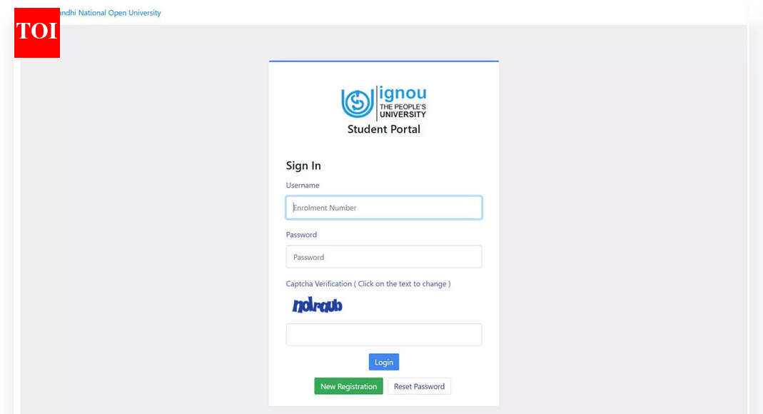 IGNOU opens January 2026 re-registration for ODL and online programmes at ignou.ac.in