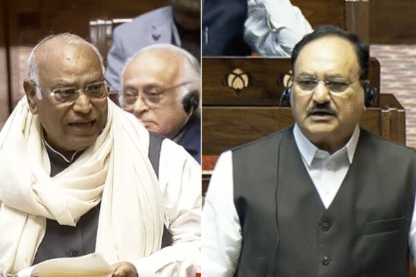 Rajya Sabha witnessed a heated exchange between Mallikarjun Kharge and JP Nadda on the first day of the Winter Session. Kharge’s reference to the “sudden exit” of former Vice President Jagdeep Dhankhar drew sharp criticism from Nadda, who advised him to seek medical help for political frustrations.  NEW DELHI: The first day of Parliament Winter Session 2025 witnessed a Mallikarjun Kharge vs JP Nadda showdown in the Rajya Sabha over the leader of opposition’s reference to “sudden exit” of former Vice President Jagdeep Dhankhar.The sharpest moment came when leader of the House JP Nadda advised Kharge to “visit a doctor” to deal with their political frustrations, insisting the House stay focused on the agenda at hand.Ex-VP Jagdeep Dhankhar Breaks Silence, Calls Out Narrative Traps With Cryptic Reference To His PastThe leader of opposition in the Upper House, during his welcome address to the Rajya Sabha chairman CP Radhakrishnan, brought up his predecessor’s “completely unexpected and sudden exit from the office of the Chairman, Rajya Sabha.””I hope you will not mind that I am constrained to refer to your predecessor’s completely unexpected and sudden exit from the office of the Chairman, Rajya Sabha,” he said amid opposition from the BJP members.”The chairman, being custodian of the entire house, belongs as much to the opposition as to the government. I was disheartened that the house did not get an opportunity to bid him a farewell. Regardless, wish him, on behalf of the entire opposition, a very healthy life,” Kharge said.The statement did not go down well with the leader of house JP Nadda who called the remarks “irrelevant”.”We must maintain the dignity of the felicitation program, and it would be good if we discuss it accordingly. If we start discussing the issue that our Leader of the Opposition brought up today, the farewell, and all the other topics, I think it’s irrelevant,” he said.”There will also be discussions from here that you moved a no-confidence motion against him, not once but twice…I think our Leader of the Opposition is very respectable. The defeat in Bihar, Haryana, and Maharashtra has caused you considerable pain. But you should express your pain and suffering to a doctor. You should speak to a doctor when the time comes,” he added.Earlier this year, Dhankhar’s abrupt resignation as Vice President, officially citing health reasons with two years still left in his term, had triggered a flurry of speculation and conspiracy theories across political circles. His decision, announced on the very first day of Parliament’s Monsoon Session, was highly unusual—making him only the third Vice President after VV Giri and R Venkataraman to step down before completing a full tenure.About the AuthorTOI News DeskThe TOI News Desk comprises a dedicated and tireless team of journalists who operate around the clock to deliver the most current and comprehensive news and updates to the readers of The Times of India worldwide. With an unwavering commitment to excellence in journalism, our team is at the forefront of gathering, verifying, and presenting breaking news, in-depth analysis, and insightful reports on a wide range of topics. The TOI News Desk is your trusted source for staying informed and connected to the ever-evolving global landscape, ensuring that our readers are equipped with the latest developments that matter most.”Read MoreEnd of ArticleFollow Us On Social MediaVideosPriyanka Gandhi Counters PM Modi’s ‘Drama’ Jab, Says Raising Key Issues Is Essential For DemocracyJaishankar Sounds Alarm on Fast-Moving Bio Threats, Urges Global South Leadership in BWC ReformsWinter Session Of Parliament: Bills On Atomic Energy, Excise On Agenda; Oppn Gears Up For SIRPM Modi’s ‘Drama Nahi, Delivery’ Message Sets Fiery Tone As Winter Session Begins Amid Tensions’US Benefited Immensely From Indians’, Says Tesla CEO Elon Musk, Warns US Against Scrapping H-1BAjeya Warrior-25 Wraps Up As India-UK Forces Boost Counter-Terror SynergyAt Least 11 Dead, 20 Injured in Head-On Collision Between Two Govt Buses in Tamil Nadu’s SivagangaUncertainty Over Pakistan’s Top Military Post Could Trigger Conflict: AnalystPak Handler Shahzad Bhatti Directed Gurdaspur Grenade Attack: Special Cell‘Stay Mentally Prepared’: Rajnath Singh’s Remark Fuels Talk Of Another Operation Sindoor123Photostories6 types of chocolate varieties to know about‘My Brother… Nikhil’ to ‘Phir Milenge’: Bollywood films that raised awareness about HIV/AIDS5 quotes by Shah Rukh Khan to deal with Monday bluesKangana Ranaut, Vivek Oberoi to Abhijeet Bhattacharya: Celebrities who faced instant backlash after controversial tweets7 proven study methods that help you remember everything for exams5 driest places in the world you can actually visit6 small habits of people who naturally attract good luckKnow Who is Your Healing God According To Your Birth Date5 destinations around the world with unusual names (and their stories)Films that honour family, love, courage and unforgettable sacrifice123Hot PicksParliament Winter SessionCyclone DitwahWorld NewsGold rate todaySilver rate todayPublic Holidays NovemberBank Holidays NovemberTop TrendingAdin RossSunil GavaskarED SheeranDevajit SaikiaVirat Kohli RecordGisele BndchenKL RahulParliament SessionSmriti MandhanaAnthony Davis