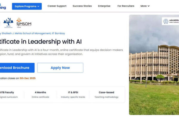 IIT Bombay opens registrations for certificate in leadership with AI for professionals, course starting January 2026