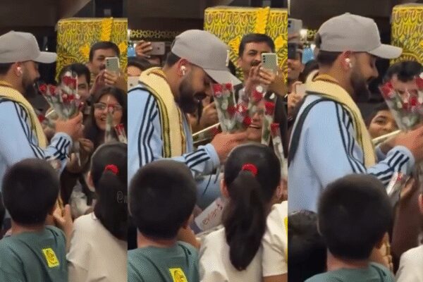‘What a welcome!’: Virat Kohli showered with red flowers by young fans in Raipur – Watch