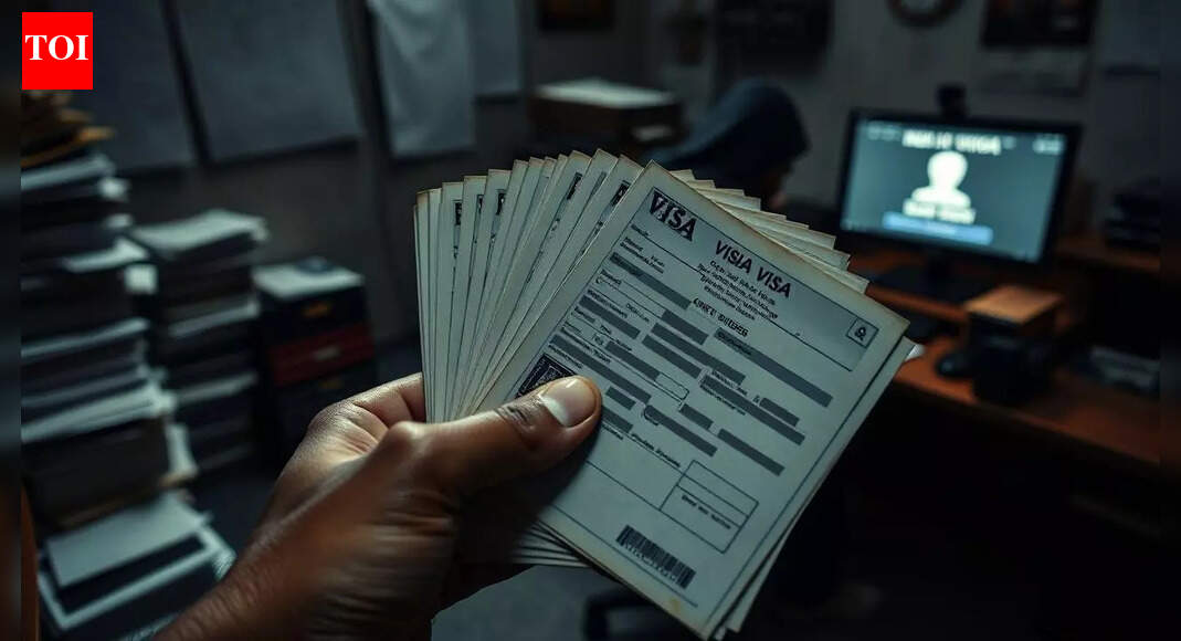 Representative image NEW DELHI: Indira Gandhi International Airport unit busted a fake visa racket arranging counterfeit French D-type visas for Indian job aspirants. An agent from Tamil Nadu, V Kannan Vadamalai, has been arrested in the case.The agent confessed to running a “government-affiliated ITI” and said that he lured “at least 16 job aspirants for warehouse jobs in Paris,” ANI cited DCP Airport Vichitra Veer saying.During sustained interrogation, V. Kannan confessed to his involvement and disclosed that he runs a government-affiliated ITI at Paramathi and also operates an overseas education consultancy named “Vetri Overseas” at Velur, the DCP said.With the help of co-accused agent Sathik Syed @ Abdul Hakim of Madurai, he lured at least 16 job aspirants for warehouse jobs in Paris. Fake visas were arranged after interviewing the applicants. Some money was taken through bank transfers and some through cash. The search for his associate is on. Efforts are also being made to identify other individuals involved and determine links to similar cases, he added.About the AuthorTOI News DeskThe TOI News Desk comprises a dedicated and tireless team of journalists who operate around the clock to deliver the most current and comprehensive news and updates to the readers of The Times of India worldwide. With an unwavering commitment to excellence in journalism, our team is at the forefront of gathering, verifying, and presenting breaking news, in-depth analysis, and insightful reports on a wide range of topics. The TOI News Desk is your trusted source for staying informed and connected to the ever-evolving global landscape, ensuring that our readers are equipped with the latest developments that matter most.”Read MoreEnd of ArticleFollow Us On Social MediaVideosIndia Stands Strong with B Russia Energy Investment, Ex-Envoy Malhotra ConfirmsWatch: MPs Speak Out as SIR Row Dominates Winter Session OpeningIndia’s Elections Earn Global Praise, CEC Calls It A ‘Moment Of Pride’ Amid Vote Row ClaimsHaryana Bodybuilder Killed After Standing Up To Harassers; Family Says Attack Was Planned MurderModi Trolls Opposition Over Bihar Setback Days Before Parliament ShowdownWoman Marries Boyfriend’s Corpse After Family Kills Him, Alleges Police Provoked BrotherMajor Twist In BrahMos Espionage Case As Higher Court Acquits Scientist Of Passing Defence SecretsRamaphosa Praises PM Modi’s Endorsement of South Africa Hosting G20 Summit, Counters Trump’s Claims‘Is There Any Law?’ Renuka Chaudhary Sparks Row After Bringing Stray Dog to ParliamentBSF IG Warns Of Looming Threat As 120 Terrorists Wait In PoK Despite Dip In Infiltration Attempts123PhotostoriesWe have never seen a diamond ring like Samantha Ruth Prabhu’s: All about Raj Nidimoru’s beautiful wife’s ultra-rare engagement ringYour Good Luck Charm For 2026 According To Your Date of BirthBaby names for girls born on Tuesday9 Hanuman Mantras According To Your Date of BirthSunny Deol, Jaya Bachchan to Kalki Koechlin: Bollywood actors who stepped behind the camera as scriptwritersDiabetes management: Doctor shares top 5 lifestyle strategies to lower HbA1c levelsFrom Sunda Pangolins to Sunda tiger: 5 of the most endangered animals in the world5 statement watches for women that will complete your traditional wedding lookKamal Haasan performances that redefined Indian cinema foreverIncrease protein intake: 4 easy ways to add more of it to everyday diet123Hot PicksParliament Winter SessionCyclone DitwahWorld NewsGold rate todaySilver rate todayPublic Holidays NovemberBank Holidays NovemberTop TrendingCardi BShedeur SandersDrake MayePat McAfeeCandace Owens Net WorthGisele BndchenConnor McDavidLian BichselLane Kiffin DaughterAnthony Davis