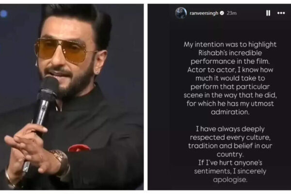 Ranveer Singh apologises over claims he insulted Goddess Chamundadevi in ‘Kantara Chapter 1’: ‘If I’ve hurt anyone’s sentiments, I sincerely apologise’