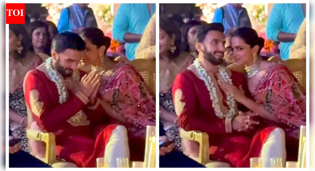 Ranveer Singh and Deepika Padukone give off major ‘couple goals’ as they attend family wedding in Goa – WATCH