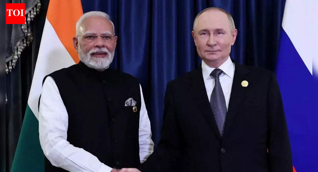 President Putin is set to visit India, aiming to elevate cooperation with New Delhi and Beijing to a new level, particularly in technology. Discussions will focus on joint projects in energy, industry, and space, alongside increasing Indian goods imports. Defense deals, including S-400 missiles and Su-57 fighters, alongside nuclear energy cooperation, are also on the agenda. Modi-Putin NEW DELHI: Russian President Vladimir Putin said that that Moscow aims to “elevate cooperation” with India taking its partnership to a “qualitatively new level,” establishing substantive dialogue on economic issues.The Russian President’s remarks come ahead of his two-day India visit from December 4-5 for the 23rd India-Russia Annual Summit at the invitation of Prime Minister Narendra Modi.Speaking at an investment forum in Moscow on Tuesday, Putin said the goal of multiple joint projects across energy, industry, space, agriculture and other sectors, is to elevate ties with India.”We aim to elevate cooperation with the People’s Republic of China and the Republic of India to a qualitatively new level by strengthening its technological component. This is the objective of numerous joint projects in energy, industry, space, agriculture, and other sectors,” Putin said.The Russian President said that Moscow has a “substantive dialogue” with Chinese President Xi Jinping on economic issues and hopes to continue the same with PM Modi during his upcoming visit.”We have established a substantive dialogue on economic issues with the President of the People’s Republic of China, Mr. Xi Jinping. We will also discuss these topics in detail during the upcoming visit to India with Prime Minister Narendra Modi, including increasing imports of Indian goods to our market,” he added.Defence deals likely to dominate talksEarlier, Kremlin spokesperson Dmitry Peskov had said that discussions could include the sale of additional S-400 long-range air defence missiles.”Highly on the agenda and this could be discussed. Our military industry is working pretty well. Russian arms 36 % in Indian armed forces and hopefully will continue,” Peskov said.He said that Russia also hopes to take forward talks on India potentially acquiring the Su-57 fifth-generation stealth fighter. “SU-57 is the best plane in the world. SU57 will be on the agenda,” he added.Peskov highlighted the depth of defence cooperation, including the BrahMos programme. “As far as our cooperation in the defence industry goes, let’s remember famous Brahmos missiles. It’s not only just production or it’s not only acts of buying or selling, it’s exchange of high technologies, and it really paves the way for a bright future in this field of cooperation,” he said.”We’re developing quite, quite a variety of very complicated systems. And in this sense, of course, we have capabilities. We are ready to share this with our Indian friends, our experience,” he added.Russian Sukhoi-30 jets form the bulk of India’s fighter fleet, and the Su-57 offer is expected to come up in this week’s talks, two officials familiar with the matter told Reuters. However, India has not yet taken a decision on the aircraft, the official added.Possible nuclear energy agreementPeskov further confirmed that there was the possibility of an agreement on Nuclear energy between India and Russia during the visit.”There will be an offer for a small reactor. Russia possesses important tech, small and flexible reactors. Russia has real experience in producing small reactors. We’re exchanging mutual investments, joint investments and it makes this kind of cooperation even more valuable for our countries, in terms for securing future of this country,” Peskov said.”We were deeply involved in creating a sector of peaceful nuclear energy in India, in Kudankulam, and so we were hoping for the continuation of this project,” he added.Discussions on additional S-400 unitsIndia has no plans to scale back defence ties with Russia, even as its crude oil purchases fluctuate. Discussions on additional S-400 units are also likely, defence secretary Rajesh Kumar Singh indicated last week, according to Reuters.Analysts say recent US–Russia talks on the Ukraine conflict could make it easier for India to deepen engagement with Moscow, though the broader relationship faces strain.”A large part of the trading relationship was based on energy, which is now losing traction under the threat of sanctions from the United States,” Harsh Pant of the Observer Research Foundation told Reuters. “And at the end of the day, only defence remains, which continues to bind the two together,” he added.About the AuthorTOI News DeskThe TOI News Desk comprises a dedicated and tireless team of journalists who operate around the clock to deliver the most current and comprehensive news and updates to the readers of The Times of India worldwide. With an unwavering commitment to excellence in journalism, our team is at the forefront of gathering, verifying, and presenting breaking news, in-depth analysis, and insightful reports on a wide range of topics. The TOI News Desk is your trusted source for staying informed and connected to the ever-evolving global landscape, ensuring that our readers are equipped with the latest developments that matter most.”Read MoreEnd of ArticleFollow Us On Social MediaVideosIsraeli Firm IWI Backs ‘Make-In-India’, In Talks To Bring ARBEL Rifle System To IndiaNavy Chief Confirms India’S Third Nuclear-Powered Ballistic Missile Submarine Soon“Both ‘Rs Must Remember Responsibility”: Bjp Slams Rahul, Renuka Over ‘Dog’ RemarksNo More Disruptions: Lok Sabha to Debate Electoral Reforms Next Week’Imran Khan’s Health Stable, But Facing Mental Torture’, Claims Sister After Jail VisitChina’s Condom Tax Shocks the World Amid Birthrate Drop as India Surges Ahead in Population RankingsPakistan Sparks Controversy With Expired Relief Claims As India Rejects Airspace Allegation StronglyCentre Signals Willingness to Discuss SIR, Asks Opposition Not to Set TimelinePakistan’s Adiala Jail To Open Gate To Imran Khan’s Sister After PTI Fury Forces Sharif, MunirRussia Confirms Su-57 Fighter Jets, S-400 Deal On Agenda Ahead of Vladimir Putin’s India Visit123PhotostoriesHarvard doctor shares 10 best foods that help relieve constipation instantlyMega-price masterpieces: 7 exorbitantly priced paintings sold worldwideLord Ganesha as a devoted son: 5 things every child should know6 common foods that may increase uric acid levels, the right food to eat, and easy cooking tipsHow to watch the December full moon like a young astronomerNot Helen, not Bindu, not Zeenat: Meet India’s first item dancer who starred in 700 films and even performed at Buckingham Palace5 shocking signs the ‘Universe’ is trying to send you a message (Don’t Ignore number 3!)Vedic Shloka Based On Your Date of BirthBaby names for girls born on WednesdayFrom finches to chameleons: The surprising reason why male animals are more colourful than females123Hot PicksParliament Winter SessionCyclone DitwahWorld NewsGold rate todaySilver rate todayPublic Holidays NovemberBank Holidays NovemberTop TrendingNBA Trade RumorsPaige BueckersShedeur SandersDrake MayeOdell Beckham JrStephen CurryJaxson DartGiannis AntetokounmpoCharlie Kirk ControversyYordan Alvarez Wife