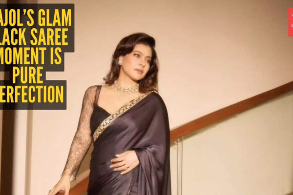 Kajol’s black saree look has the internet swooning
