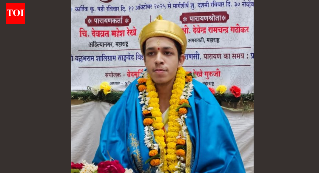 Who is Vedamurti Devavrat Mahesh Rekhe, the 19-year-old scholar applauded by PM Modi?