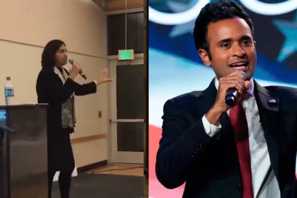 Vivek Ramaswamy dropped from tech conference after video of Indian-origin woman saying ‘kick Trump’ goes viral