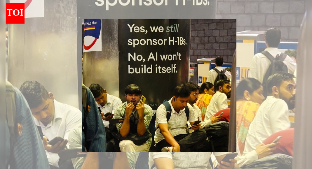 US firm’s ‘we still sponsor H-1Bs’ hoardings in India grab eyeballs amid 0,000 visa fee row