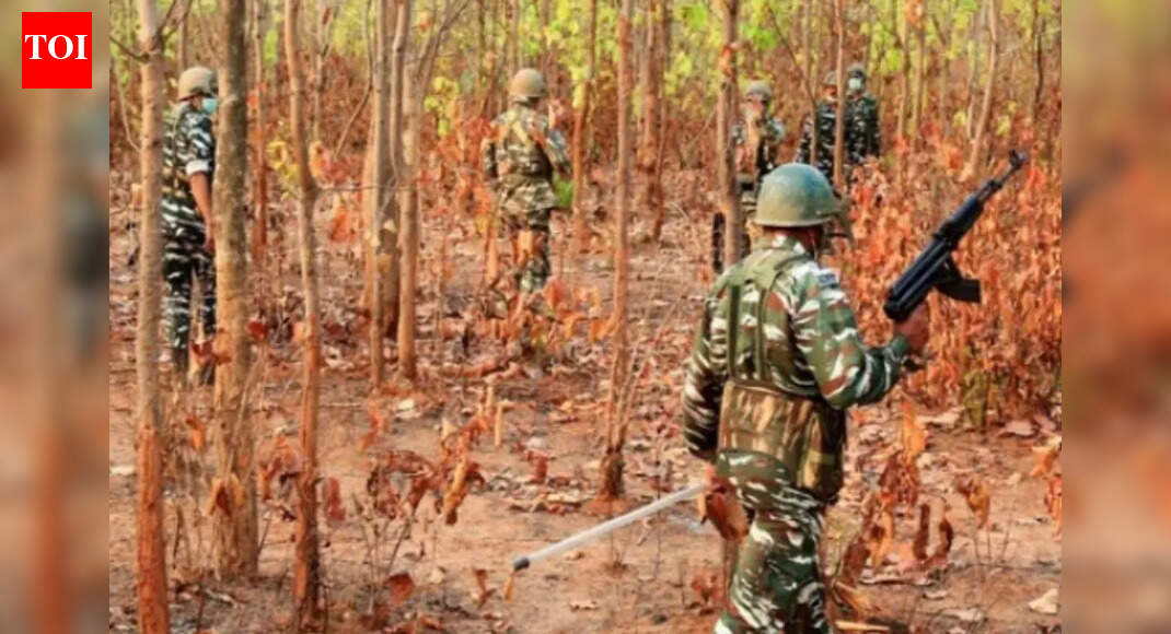 A fierce gun battle on the Dantewada-Bijapur border in Chhattisgarh’s Bastar region resulted in the deaths of at least 12 Maoists and three District Reserve Guard personnel. This significant loss for the outlawed group occurred as security forces intensified operations in the region. Weapons were recovered, and the search for more insurgents continues. File photo RAIPUR: A daylong gunfight on the Dantewada-Bijapur border in Chhattisgarh’s Bastar region left at least 12 Maoists and three District Reserve Guard (DRG) personnel dead Wednesday, marking one of the year’s heaviest losses for the outlawed group as security forces pressed deeper into the insurgency’s crumbling stronghold,Another DRG constable was wounded but was said to be out of danger. The clash erupted around 9am in the forests of Gangaloor near Dantewada and intermittent firing continued through the day across West Bastar division during a joint operation involving DRG teams from Dantewada and Bijapur, STF, and CoBRA units of CRPF.268 Maoists died in security actions across Chhattisgarh With Wednesday’s killings, the number of Maoists shot dead in security actions across Chhattisgarh this year rose to 268 — 239 in Bastar alone, 27 in Gariyaband under Raipur division, and two in Mohla-Manpur-Ambagarh Chowki in Du-rg. Union home minister Amit Shah has set a March 2026 de-adline for eliminating the M-aoist insurgency nationwide.Bastar range IG P Sundarraj said 12 bodies were retrieved from the site. “Weapons like SLR rifles, .303 rifles and other arms and ammunition have been found,” he said.DRG lost head constable Monu Vadadi and constables Dukaru Gonde and Ramesh Sori, while their wounded colleague Somdev Yadav has been admitted to hospital.Security forces continued combing the dense jungles along the Dantewada-Bijapur axis, where Maoist formations have long attempted to regroup. “Since the operation is still in progress, detailed information cannot be shared. Further details, including the identity and rank of the slain Maoists, will be confirmed after search and clearance,” Sundarraj said.Bijapur SP Jitendra Yadav described the operation as a “decisive and aggressive action” and said the area had been fully cordoned off.Reinforcements were deployed to sweep for more Maoist insurgents. The shootout comes less than three weeks after security forces killed top Maoist commander Madvi Hidma on Nov 18 in the forests of Maredumilli on the Chhattisgarh-Andhra Prade-sh border. Hidma — one of the most wanted Maoist guerrillas accused of executing more than 26 major attacks over two decades — was killed along with his wife Rajje alias Rajakka and four others.About the AuthorRashmi DroliaRashmi is a Special Correspondent with The Times of India in Chhattisgarh. She covers Politics, Left Wing Extremism, Crime and Human Rights among other areas of news value.End of ArticleFollow Us On Social MediaVideos”Derogatory” BJP Hits Out at Revanth Reddy Over Remarks On Hindu DeitiesOver 70 IndiGo Flights Cancelled Across India as Crew Shortage Triggers Massive Disruption“India’s Diplomacy Has Spine”: Tharoor Praises India’s Assertive Foreign Policy On RussiaRahul–Priyanka Candid Chat Goes Viral As Camera Catches Fun Banter’We Have A Diplomatic Allergy’: Shashi Tharoor Warns India Still Lacks A National Security StrategySanchar Saathi App Row In LS: Cong Flags Privacy Fears, Scindia Says ‘Snooping Not Possible’Rupee Slides To Record Low Of 90 Per Dollar As Trade Uncertainty, Dollar Demand And Oil Costs Spike’Leader Is Bulldozing’: Kharge, Nadda Lock Horns Over TMC MP’s Speech In Rajya SabhaIndia’s Workforce Power Will Keep Growing, Jaishankar Says, As He Takes Down Anti H-1B NarrativesKTR Slams Congress, Says Rahul Gandhi Has No Vision And Is An Albatross Around Opposition’s Neck123PhotostoriesThought of the day for your kid: “Don’t let what you can’t do stop you from what you can do.”Mammootty, Malayalam cinema and Bheeshma Parvam; Iconic roles ranked from cult classics to crowd favouritesProsenjit Chatterjee rising in Bollywood with intense and unforgettable characters10 best foods to boost muscle growth and strengthSay these 5 nighttime affirmations and watch your life transform in just days5 brutally honest lessons to take from Virat Kohli on how to crush successMalaika Arora’s yoga secrets: 5 beginner-friendly poses for body & mindHow Bhagavad Gita can heal unknown childhood trauma and unlock blockages for success in lifeInside Earth’s forbidden zones:5 deadly and mysterious places where entry is banned8 reasons to have a bowl of pomegranate daily for breakfast123Hot PicksParliament Winter SessionPutin India VisitWorld NewsGold rate todaySilver rate todayPublic Holidays NovemberBank Holidays NovemberTop TrendingNBA Trade RumorsMike TysonWendy OrtizCardi BAuston MatthewsStephen CurryNathan MacKinnonJayden DanielsSuper Bowl LX Halftime ShowMolly Qerim