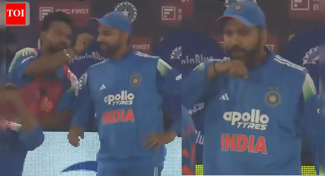 Viral moment! Rohit Sharma makes a wish after Rishabh Pant spots fallen eyelash – WATCH
