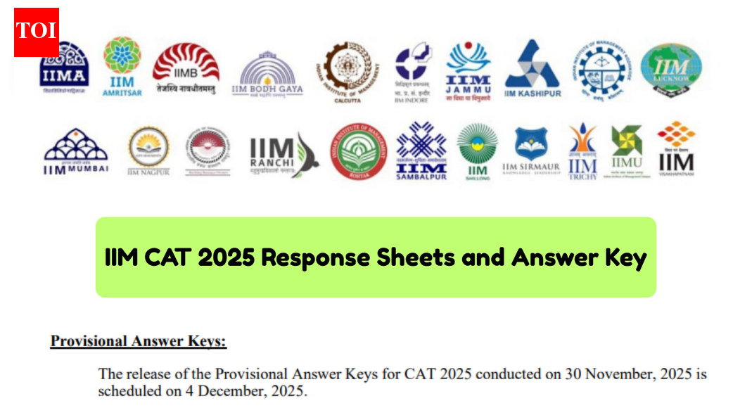 IIM CAT response sheet, answer key 2025 releasing today: Know when and how to submit objections at iimcat.ac.in