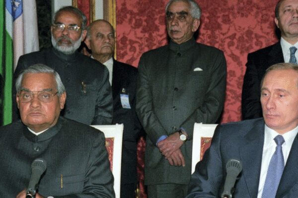 As President Putin prepares for a visit to India, old images of him with Prime Minister Modi from 2001 have resurfaced. Then Gujarat Chief Minister Modi accompanied PM Vajpayee to Moscow, marking his first international engagement and early diplomatic interaction with Putin. The visit fostered cooperation between Gujarat and Russia’s Astrakhan region. Then-Gujarat CM Modi accompanying then-PM Atal Bihari Vajpayee, in a meeting with Putin NEW DELHI: As Russian President Vladimir Putin prepares to visit India for a much-anticipated meeting with Prime Minister Narendra Modi, old images of the two leaders have resurfaced online.The photographs, taken in Moscow in 2001, show Modi — then the Chief Minister of Gujarat — accompanying then Prime Minister Atal Bihari Vajpayee during an official visit. The visuals, captured during a document-signing ceremony, had first gone viral last year when Modi travelled to Russia, and have reappeared on social media ahead of Putin’s India visit. PM Modi, Putin’s Legendary Bond: Hugs, Horses And High Diplomacy Ahead Of The Russian Leader’s VisitModi had later recalled how Putin received him warmly despite his state-level position, engaging in candid discussions on states, hobbies, and global affairs. During the 2001 trip, he signed a protocol agreement between Gujarat and Russia’s Astrakhan region to boost cooperation in petrochemicals, hydrocarbons, trade, science and technology, education, tourism, and culture. He also visited Moscow’s ISKCON temple to offer prayers on Vajpayee’s behalf due to the latter’s health condition, spending considerable time with devotees. The visit marked Modi’s first international engagement as chief minister and his early diplomatic interaction with Putin.Modi returned to Astrakhan in 2006 to extend the pact for another five years with Governor Alexander Zhilkin, strengthening Gujarat–Russia ties in energy and trade. These subnational initiatives later fed into wider bilateral cooperation in defence, energy, and commerce during Modi’s tenure as Prime Minister. Modi has often reminisced about the 2001 meeting, including receiving a framed photograph from the ISKCON visit as a surprise gift during his 2024 interaction in Moscow.About the AuthorTOI News DeskThe TOI News Desk comprises a dedicated and tireless team of journalists who operate around the clock to deliver the most current and comprehensive news and updates to the readers of The Times of India worldwide. With an unwavering commitment to excellence in journalism, our team is at the forefront of gathering, verifying, and presenting breaking news, in-depth analysis, and insightful reports on a wide range of topics. The TOI News Desk is your trusted source for staying informed and connected to the ever-evolving global landscape, ensuring that our readers are equipped with the latest developments that matter most.”Read MoreEnd of ArticleFollow Us On Social MediaVideos‘Not Handcuffed, But Mistreated’: Jaishankar Replies To SP MP On Harjit Kaur’s Deportation From US’Modi Ji Doesn’t…’: Rahul Gandhi Accuses Govt Of Blocking Meet With Putin, Calls It ‘Insecurity’India Can’t Buy S-500 Yet, Deal Unlikely During Modi-Putin Meet: Ex-DRDO Scientist Reveals Roadblock’Very Significant…Whole World Watching’: Russian MLA On Putin’s Delhi Visit, India-Russia TiesIndiGo Crisis: Inside Pilot Shortage, Rule Change and Winter Delays Behind Over 200 CancellationsDonald Trump’s Stricter H-1B Visa Rule Hits Indian Talent, Background Check Screening ExpandedPriyanka Gandhi Slams Modi Govt On Rupee Crash While Piyush Goyal Defends India’s Economic Strength’Munir Is A Mentally Unstable Man’: Ex-Pakistan PM Imran Khan Blames Army Chief of Fueling TerrorismPM Modi, Putin’s Legendary Bond: Hugs, Horses And High Diplomacy Ahead Of The Russian Leader’s VisitExclusive! Akshata Murty explains why young India needs to fall in love with history again123PhotostoriesFrom stronger lungs to better immunity: What happens to the body when a person quits smokingSamantha Ruth Prabhu to Nayanthara: 5 celebrity brides who embraced traditional red sarees over grand lehengas for their big day6 daily choices that turn ordinary days into lucky onesRekha, romance dramas and period pieces; Roles that sealed her legacy as an evergreen leading lady5 powerful and influential dynasties in historyIndiGo Flight Chaos Across India: Delhi, Mumbai and Bengaluru Worst Hit; 180+ Services CancelledFull Moon Love Affirmations For Each Zodiac SignBeware: Eating these ‘healthy’ fruits could spike pesticide levels in your bodyHow many eggs should one safely eat in a day to get maximum proteinVirat Kohli’s inspirational quotes for every child who dreams of becoming an athlete123Hot PicksIndigo Flight DelayPutin India VisitWorld NewsGold rate todaySilver rate todayPublic Holidays NovemberBank Holidays NovemberTop TrendingStephen Curry WifeMike TysonLuka DoncicCardi BTravis KelceStephen CurryKyle TuckerJayden DanielsSuper Bowl LX Halftime ShowMolly Qerim