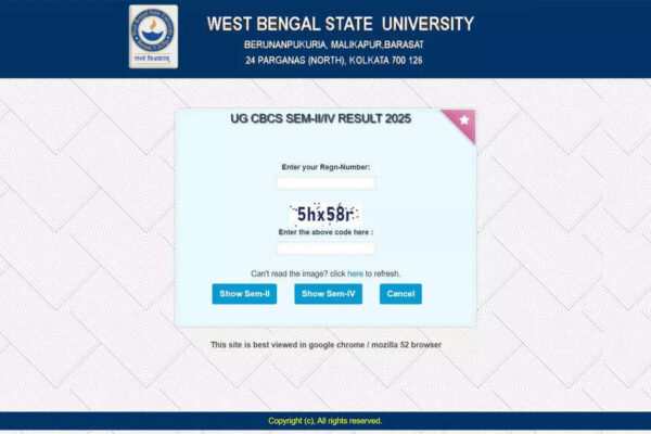 WBSU result 2025: UG NEP, CBCS even semester results declared at wbsu.ac.in, check direct link here