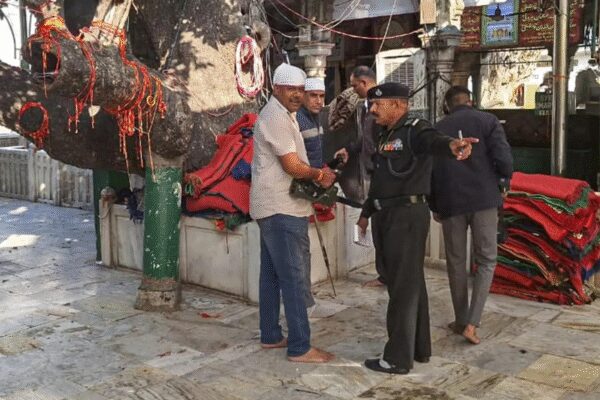 Security agencies launched an extensive search operation in Ajmer, Rajasthan, following a bomb threat email claiming RDX-based explosives were planted at the Ajmer Sharif dargah, district collectorate, and Kudankulam Nuclear Power Plant. The email warned of detonation coinciding with Russian President Vladimir Putin’s arrival. Premises were evacuated and thoroughly checked, with no suspicious objects found so far. Search operation launched after bomb threat (ANI image)  NEW DELHI: Security agencies on Thursday launched an extensive search operation in Rajasthan’s Ajmer after the district administration received a bomb threat email. The email claimed that RDX-based explosives had been planted at the Ajmer Sharif dargah, the district collectorate and the Kudankulam Nuclear Power Plant in Tamil Nadu. It also warned that the bombs would be triggered in connection with the arrival of Russian President Vladimir Putin, police said. Drones, Snipers And Armoured Convoy: India Rolls Out Unmatched Security Grid For Putin’s Delhi Visit According to officials, the threatening email was received at the Ajmer collectorate around noon. It claimed that four RDX-based improvised explosive devices (IEDs) had been planted at the dargah of Khwaja Moinuddin Chishti, the collectorate premises and the Kudankulam atomic plant. The letter also warned that the bombs would detonate upon the arrival of President Putin, news agency PTI reported. Superintendent of Police Vandita Rana said all departments were immediately alerted after the threat mail surfaced. “An email threatening to bomb the Ajmer dargah and the collectorate was received. Following this, the premises were evacuated and checked thoroughly,” she said.She added that the dargah complex was also cleared and a detailed search operation is underway. “So far, no suspicious object has been found,” Rana said.Teams of the Crime Investigation Department (CID), Anti-Terrorism Squad (ATS), dog squads and bomb disposal units have been deployed at the affected locations. Security personnel from four police stations, along with additional forces, are conducting systematic checks using metal detectors as part of the operation.Entry into the Ajmer Sharif dargah has been temporarily halted, leading to large crowds gathering outside the main gates. The entire area around the shrine has been cordoned off and all incoming visitors have been stopped until the search is completed.Senior officials, including three civic body commissioners and station house officers from nine police stations, have been stationed at the site to supervise the operation. Police said a probe has been initiated to trace the source of the threatening email.About the AuthorTOI News DeskThe TOI News Desk comprises a dedicated and tireless team of journalists who operate around the clock to deliver the most current and comprehensive news and updates to the readers of The Times of India worldwide. With an unwavering commitment to excellence in journalism, our team is at the forefront of gathering, verifying, and presenting breaking news, in-depth analysis, and insightful reports on a wide range of topics. The TOI News Desk is your trusted source for staying informed and connected to the ever-evolving global landscape, ensuring that our readers are equipped with the latest developments that matter most.”Read MoreEnd of ArticleFollow Us On Social MediaVideosAfghanistan FM Muttaqi Defends India Ties, Slams Pakistan Over Deoband Row And Shifting Accusations“I Supported You Twice, But Never Again” Nitish Kumar Hits Out At RJD‘Not Handcuffed, But Mistreated’: Jaishankar Replies To SP MP On Harjit Kaur’s Deportation From US’Modi Ji Doesn’t…’: Rahul Gandhi Accuses Govt Of Blocking Meet With Putin, Calls It ‘Insecurity’India Can’t Buy S-500 Yet, Deal Unlikely During Modi-Putin Meet: Ex-DRDO Scientist Reveals Roadblock’Very Significant…Whole World Watching’: Russian MLA On Putin’s Delhi Visit, India-Russia TiesIndiGo Crisis: Inside Pilot Shortage, Rule Change and Winter Delays Behind Over 200 CancellationsDonald Trump’s Stricter H-1B Visa Rule Hits Indian Talent, Background Check Screening ExpandedPriyanka Gandhi Slams Modi Govt On Rupee Crash While Piyush Goyal Defends India’s Economic Strength’Munir Is A Mentally Unstable Man’: Ex-Pakistan PM Imran Khan Blames Army Chief of Fueling Terrorism123PhotostoriesTop 8 fruits with the highest fiber content that support gut healthWant stronger hips? The best and easy to do exercises for everyday strengthFrom Beetroot to Amla: Side effects of superfoods and the right way to eat themFrom stronger lungs to better immunity: What happens to the body when a person quits smokingSamantha Ruth Prabhu to Nayanthara: 5 celebrity brides who embraced traditional red sarees over grand lehengas for their big day6 daily choices that turn ordinary days into lucky onesRekha, romance dramas and period pieces; Roles that sealed her legacy as an evergreen leading lady5 powerful and influential dynasties in historyIndiGo Flight Chaos Across India: Delhi, Mumbai and Bengaluru Worst Hit; 180+ Services CancelledFull Moon Love Affirmations For Each Zodiac Sign123Hot PicksIndigo Flight DelayPutin India VisitWorld NewsGold rate todaySilver rate todayPublic Holidays NovemberBank Holidays NovemberTop TrendingStephen Curry WifeMike TysonLuka DoncicCardi BTravis KelceStephen CurryKyle TuckerJayden DanielsSuper Bowl LX Halftime ShowMolly Qerim