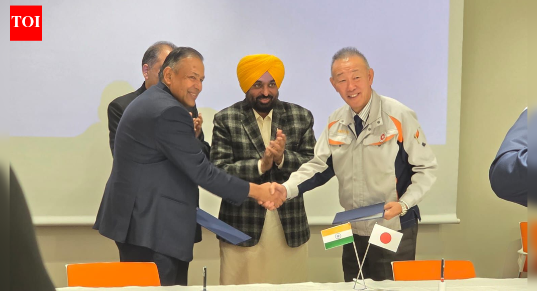 Continuing his japan tour, CM firms up investment worth Rs 500 crore on third day CHANDIGARH: Japanese steel giant Aichi Steel agreed to expand its collaboration with Vardhman Special Steels in Punjab, entailing an investment of Rs 500 crore, according to an official statement.Aichi Steel and Vardhman Special Steels signed an MoU in the presence of Punjab Chief Minister Bhagwant Mann, who is on a 10-day visit to Japan and South Korea. Indo-Pacific Needs ‘Strategic Anchors’, Says Jaishankar As India-Japan Pact Gains Urgency An official statement quoting Mann said it is a red-letter day for the state as the Aichi Steel Corporation, better known as the steel arm of Toyota, has inked this agreement to give fillip to the industrial development in the state.He said Aichi Steel, which already holds about 24.9 per cent stake in Vardhman, is a key technology partner, symbolising a strong and evolving Indo-Japan partnership in Punjab’s industrial ecosystem.Mann said the Japanese steel giant will study future factory operations in Punjab, including a feasibility assessment for an investment of about Rs 500 crore.Meanwhile, Mann assured full support and cooperation to strengthen and expand Aichi Steel’s collaboration with Vardhman Special Steels in the state.The CM extended an invitation to Aichi’s leadership to participate in the Progressive Punjab Investors’ Summit — to be held in Mohali on March 13-15, 2026—to encourage deeper engagement and expanded investments.Mann said the summit will showcase Punjab’s progress, bring together leading industrial players, and present new opportunities for partnership and collaboration.He expressed hope that Japanese investors will join this summit in a big way and further accelerate the industrial development of the state.Mann is leading a delegation to Japan and South Korea as part of the state government’s outreach in the run-up to investors’ summit.End of ArticleFollow Us On Social MediaVideosShashi Tharoor Says Strengthening Russia Ties Won’t Affect Relations With US, China‘Light Of My Life’ Swaraj Kaushal Passes Away At 73; Daughter Bansuri Pays Heartfelt TributePM Modi Breaks Protocol, Receives Vladimir Putin With A Hug, Shares Car In Big India-Russia MomentPutin Visit To Boost India-Russia Trade To New Highs, Says WTC ChairmanPiyush Goyal Hails Russia As India’s Trusted Friend, Urges Removal Of Trade BarriersIndia And Russia Boost Military Ties As Rajnath Singh Highlights Strategic Tech PartnershipAfghanistan FM Muttaqi Defends India Ties, Slams Pakistan Over Deoband Row And Shifting Accusations“I Supported You Twice, But Never Again” Nitish Kumar Hits Out At RJD‘Not Handcuffed, But Mistreated’: Jaishankar Replies To SP MP On Harjit Kaur’s Deportation From US’Modi Ji Doesn’t…’: Rahul Gandhi Accuses Govt Of Blocking Meet With Putin, Calls It ‘Insecurity’123PhotostoriesNature’s rainbow feathered wonders: 5 colourful birds that paint the sky as they fly5 love quotes from Jane Austen that feel like a warm hug on a winter evening5 foods you should not cook in an iron kadhaiThe Spiritual Meaning of Angel Numbers You Keep SeeingRekha and Kajol to Aishwarya Rai: When Bollywood magazine covers went too far, and made historyCould it be cholesterol? When walking feels harder than it shouldMadhuri Dixit to Yami Gautam: The 5 hottest fashion looks of the dayObsessed with true crime? It might be your psychic intuition trying to speak10 lesser known winter dishes from across India’Akhanda 2’: Five reasons why you can’t miss the Nandamuri Balakrishna starrer in theaters123Hot PicksIndigo Flight DelayPutin India VisitWorld NewsGold rate todaySilver rate todayPublic Holidays NovemberBank Holidays NovemberTop TrendingStephen Curry WifeNBA Trade RumorsNHL Match TodayMike TysonNHL Trade RumorCardi BTravis KelceStephen CurryJeffery SimmonsJayden Daniels