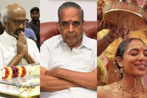 AVM Saravanan passes away, Naga Chaitanya–Sobhita Dhulipala celebrate wedding anniversary, Ilaiyaraaja receives Rs 50 lakh compensation: Top 5 South newsmakers of the day