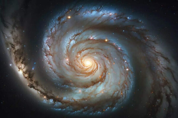 What explains a grand-design spiral galaxy only 1.5 billion years after the Big Bang