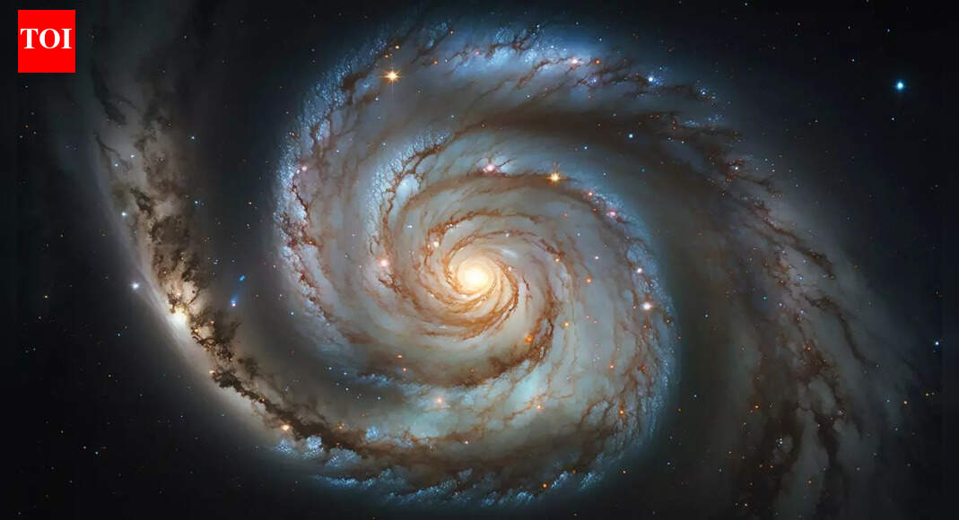 What explains a grand-design spiral galaxy only 1.5 billion years after the Big Bang