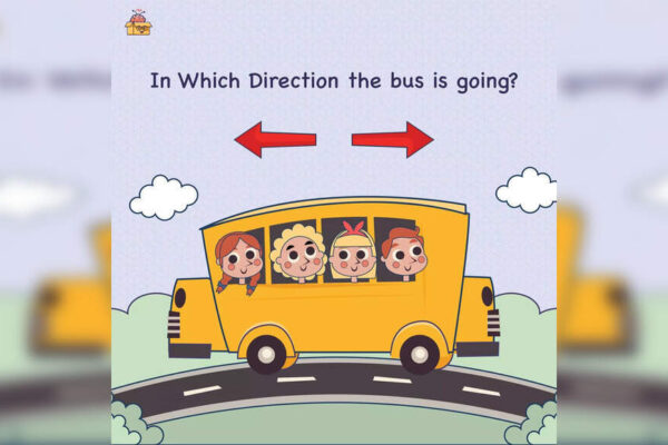 Brain teaser: Can you say which way is the bus going? |