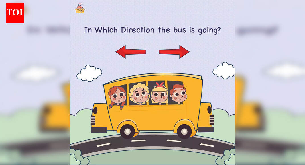 Brain teaser: Can you say which way is the bus going? |