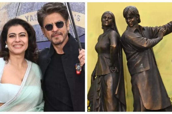 Shah Rukh Khan and Kajol unveil Raj and Simran statue at Leicester Square to mark 30 years of ‘DDLJ’; say ‘We wanted to tell a story about love…’