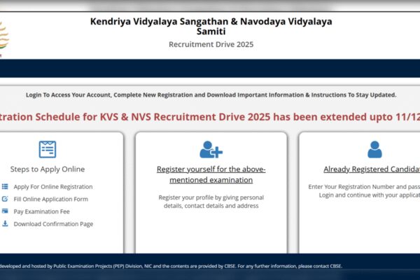 KVS, NVS application deadline extended: Check details and direct link to apply here