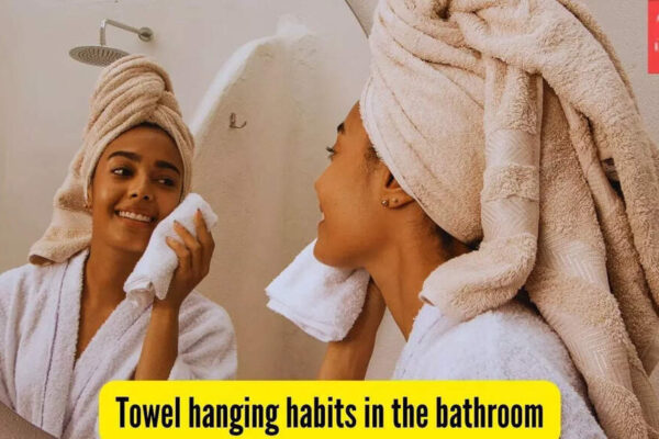 This is the worst place to hang a wet towel in your bathroom