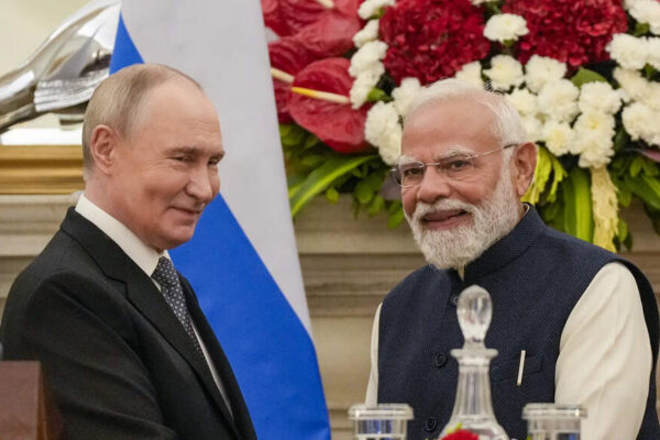 Russian President Vladimir Putin concluded his two-day state visit to India, marked by a warm reception from PM Modi and discussions on strengthening bilateral ties. Key outcomes included a new economic cooperation program aiming for 0 billion trade by 2030 and a focus on peace efforts in Ukraine. Prime Minister Narendra Modi with Russian President Vladimir Putin during a joint press statement after their meeting at the Hyderabad House, in New Delhi. (PTI Photo/Salman Ali)  NEW DELHI: Russian President Vladimir Putin concluded his two-day state visit to India on Friday with a special dinner hosted by President Droupadi Murmu at Rashtrapati Bhavan. This was his first trip to India since December 2021—and his first since the Ukraine war began in February 2022—during which he attended the 23rd annual summit between the two nations in Delhi.Earlier in the day, Putin was accorded a ceremonial welcome at Rashtrapati Bhavan before proceeding to Hyderabad House for bilateral talks with Prime Minister Narendra Modi. His first presidential visit to India took place in October 2000, when he travelled to Delhi and Agra.Here are the key takeaways from his visit:PM breaks protocol: Upon his arrival on Thursday evening, Putin was received at Palam airport by PM Modi, who broke protocol to welcome him personally — a gesture that underscored the unusual warmth and longstanding rapport between the two leaders.’Carpooling’: The two leaders then “carpooled” to the prime minister’s residence at 7, Lok Kalyan Marg for a private dinner. The gesture echoed their earlier ride together in Putin’s car to the Shanghai Cooperation Organisation summit venue in Tianjin last September, a small but telling display of the easy camaraderie they often share.The Bhagwad Gita: After the private dinner, the prime minister presented his guest with a Russian edition of the Bhagwad Gita. Sharing a photograph from their interaction, PM Modi highlighted the universal appeal of the scripture. “Presented a copy of the Gita in Russian to President Putin. The teachings of the Gita offer inspiration to millions across the world,” he wrote.Rajghat visit: Putin also went to Rajghat and paid tribute to Mahatma Gandhi.PM’s message on Ukraine: During their talks, PM Modi underscored that on the Ukraine conflict, India is “not neutral” but “on the side of peace.” He said, “Whenever I have interacted with world leaders, I have always made it clear that India is not neutral. India has a side, and that side is peace. We support all efforts aimed at peace, and we stand shoulder-to-shoulder with every initiative that furthers it.”Putin ‘grateful’ to India: The Russian leader responded by saying he was “grateful” for the attention India was giving to peace efforts on Ukraine. He added that Russia and India continue to cooperate closely across multiple sectors, including defence, space exploration, artificial intelligence and several other strategic areas.India’s Russian oil conundrum: With New Delhi facing US tariffs of 50 per cent — half of them linked to its purchase of Russian oil — Putin sent a pointed message to the West, particularly Washington, by declaring that Moscow is ready to ensure “uninterrupted shipments of fuel to India.”Economic Cooperation: During their joint briefing, the prime minister announced a new economic cooperation programme aimed at expanding bilateral trade volume to 0 billion through 2030 — a significant boost to ties between the two countries. “Taking the India–Russia economic partnership to new heights is our common priority,” PM Modi said.Free Trade Agreement: Speaking at a business forum later, PM Modi noted that discussions have begun on the Free Trade Agreement between India and Eurasian Economic Union (Russia, Armenia, Belarus, Kazakhstan and Kyrgyzstan.Putin echoes ‘Sabka Saath…’: During the Rashtrapati Bhavan dinner, Putin invoked Prime Minister Modi’s trademark slogan “Sabka Saath, Sabka Vikas” (striving together for inclusive growth), applying it to the India–Russia partnership. “I know in India you say ‘Go Together, Grow Together’ (Sabka Saath, Sabka Vikas), which truly reflects the nature and character of Russia–India relations,” he remarked.About the AuthorTOI News DeskThe TOI News Desk comprises a dedicated and tireless team of journalists who operate around the clock to deliver the most current and comprehensive news and updates to the readers of The Times of India worldwide. With an unwavering commitment to excellence in journalism, our team is at the forefront of gathering, verifying, and presenting breaking news, in-depth analysis, and insightful reports on a wide range of topics. The TOI News Desk is your trusted source for staying informed and connected to the ever-evolving global landscape, ensuring that our readers are equipped with the latest developments that matter most.”Read MoreEnd of ArticleFollow Us On Social MediaVideosShashi Tharoor’s Presence At Putin Dinner Sparks Congress Outrage Over Rahul, Kharge Missing Invite’Grow Together’: In Parting Speech, Putin Adopts PM Modi’s ‘Sabka Saath, Sabka Vikas’ Mantra”Next Year in Russia…” Deputy PM Manturov Urges Indian Companies to Expand Bilateral Trade”Ordinary Indians Pay Price” Rahul Gandhi Calls Indigo Chaos The ‘Cost Of Monopoly Model’India, Russia Renew Call for Inclusive UN Security Council Structure: MEAPutin Says Russia Didn’t Come Only for Energy, Seeks Bold Multifaceted Partnership with IndiaCentre Orders High-Level Probe As IndiGo Flight Operations Set To Normalise In 3 DaysImran Khan Tagged ‘Security Threat’ As Pakistan Army Launches Fiercest Public Attack In Years‘Not Here Only For Energy’: Putin Seeks Broader India-Russia PartnershipPM Modi Urges Putin To Build New Economic Axis As India Becomes Emerging Skilled Capital Of World123PhotostoriesKidney health warning: 10 symptoms of kidney problems people often mistake for dehydration2 easy beetroot recipes to detox blood and boost skin health naturally9 Teachings of Neem Karoli Baba Based on Your Birth NumberPCOS: Common symptoms women mistake for weight gain or mood swings7 movies that celebrate villains taking over as main characters in BollywoodTrendy Korean Girl Names With Modern VibesInside Samantha Ruth Prabhu’s serene Jublie Hills, Hyderabad homeWinter diet: 7 foods to boost your immunity in cold weatherFrom rabbits to naked mole rats: 5 animals that give birth in large littersVijay Deverakonda, Pelli Choopulu and Arjun Reddy; Breakthrough performances that redefined the Telugu lover boy123Hot PicksIndigo Flight DelayPutin India VisitWorld NewsGold rate todaySilver rate todayPublic Holidays NovemberBank Holidays NovemberTop TrendingDelhi Student MurderDelhi Airport AdvisoryIndigo Flight CancellationCandace OwensAryna Sabalenka Net WorthHow to get danny Phantom in FortniteTravis KelceJohn Cena FinalStefon DiggsTaylor Swift