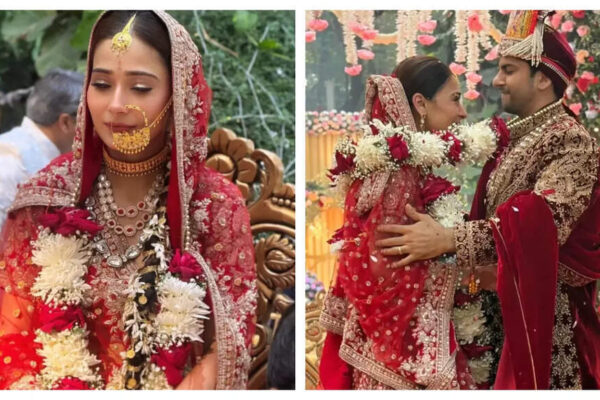 Bidaai fame Sara Khan and Krish Pathak tie the knot as per Hindu rituals; followed by a reception in Mumbai