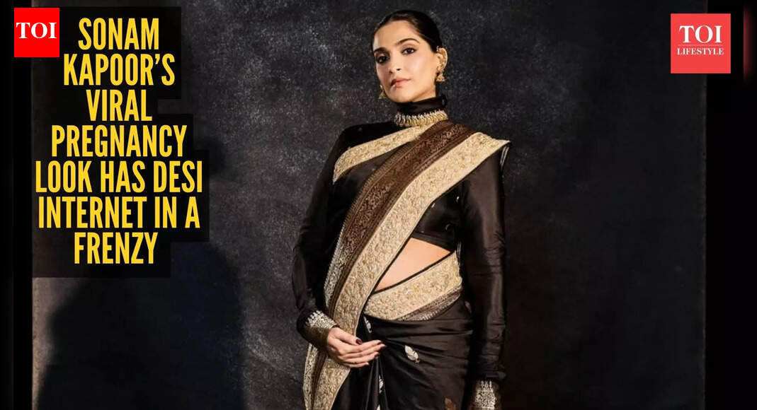 Is this the most iconic pregnancy saree look ever?